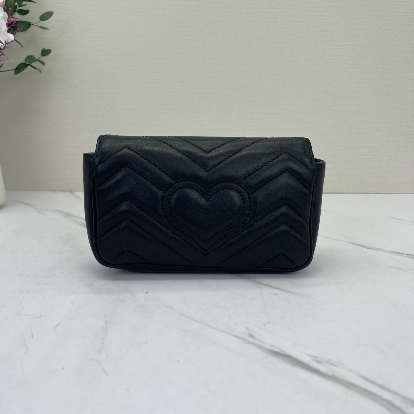 Gucci - Marmont - Leather - Black with Gold-Tone Hardware - (mini)