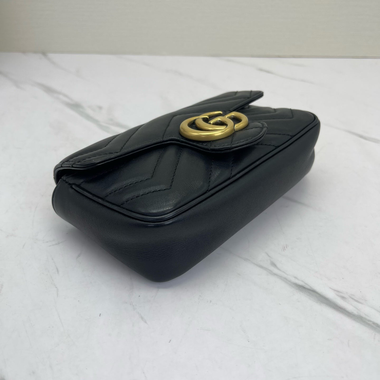Gucci - Marmont - Leather - Black with Gold-Tone Hardware - (mini)