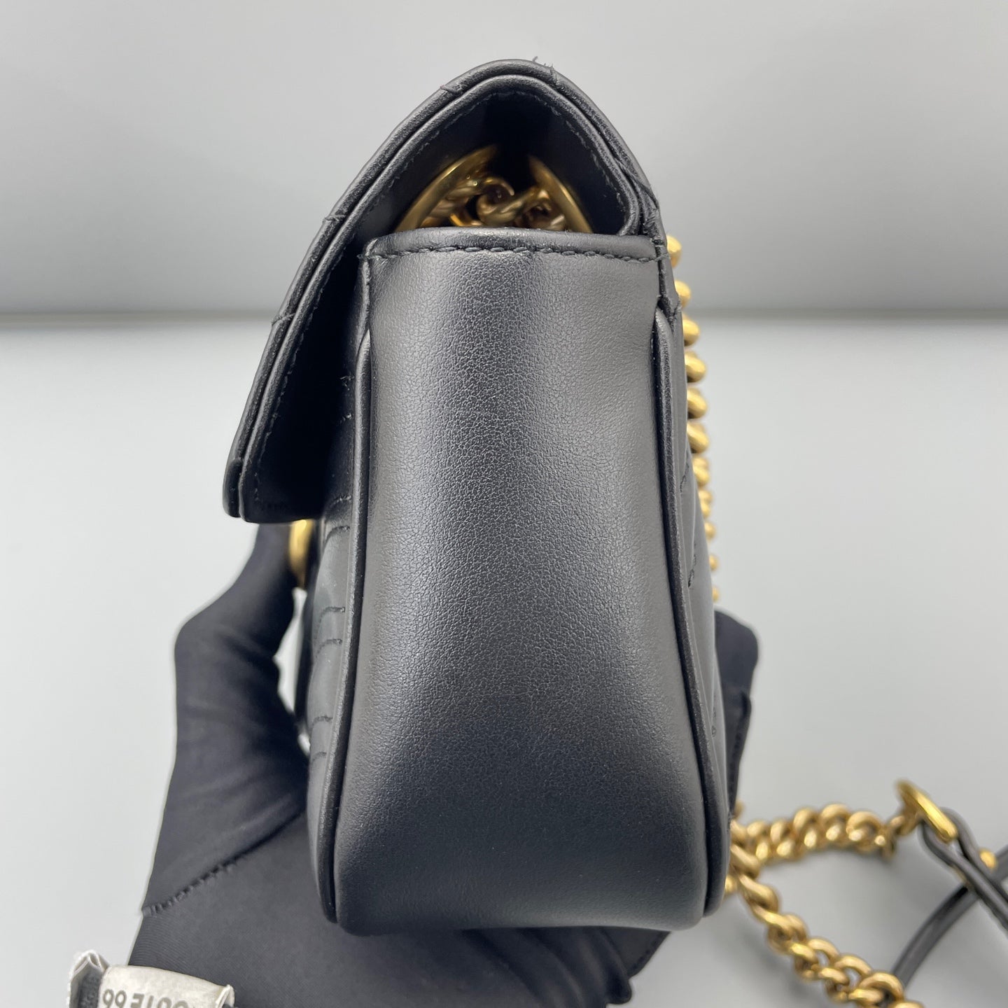 Gucci - Marmont - Leather - Black with gold-tone hardware - (mini)