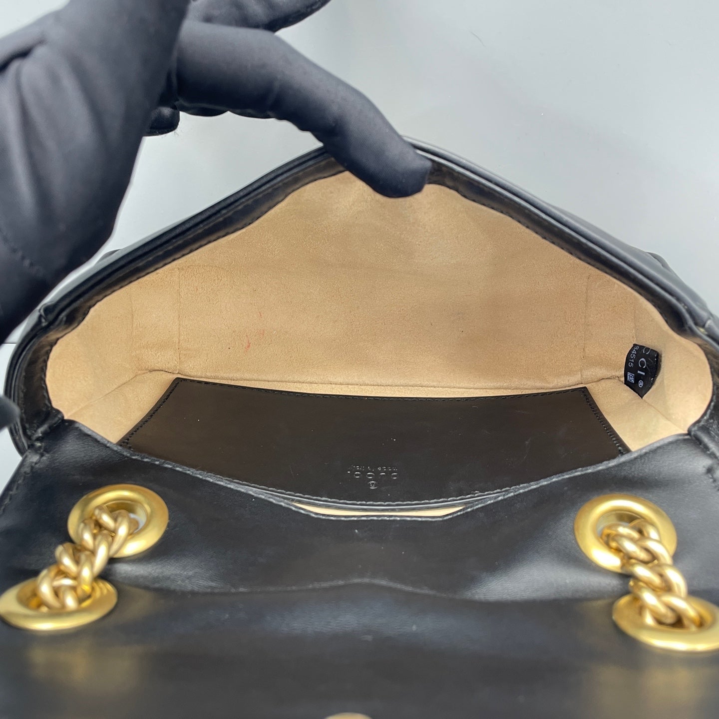 Gucci - Marmont - Leather - Black with gold-tone hardware - (mini)