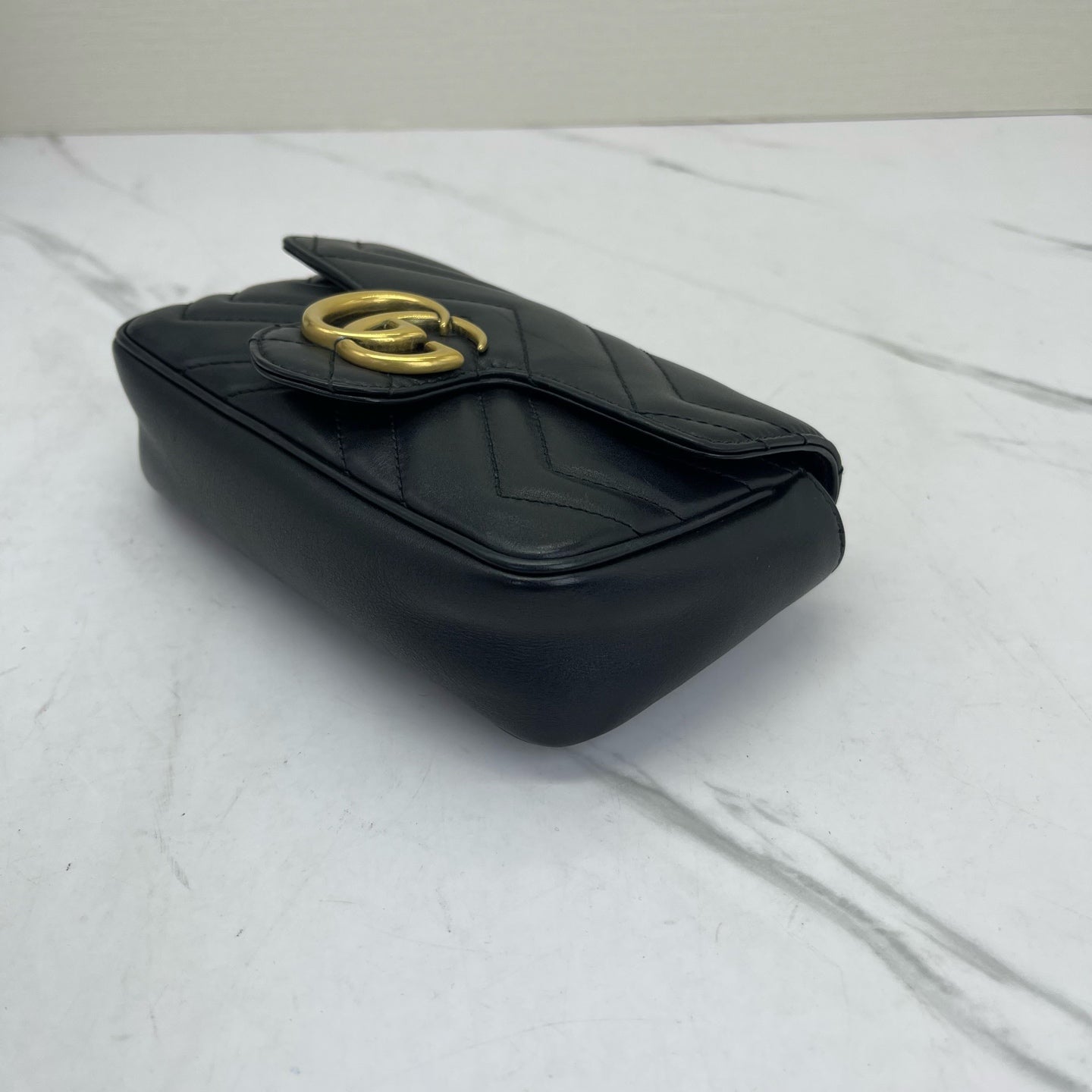 Gucci - Marmont - Leather - Black with Gold-Tone Hardware - (mini)