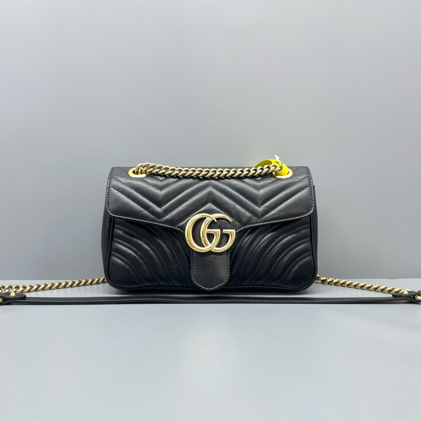 Gucci - Marmont - Leather - Black with Gold-Tone Hardware - (small)