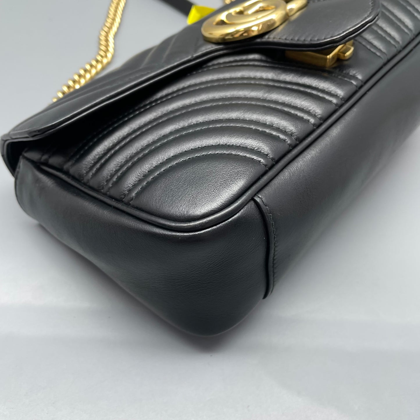 Gucci - Marmont - Leather - Black with Gold-Tone Hardware - (small)
