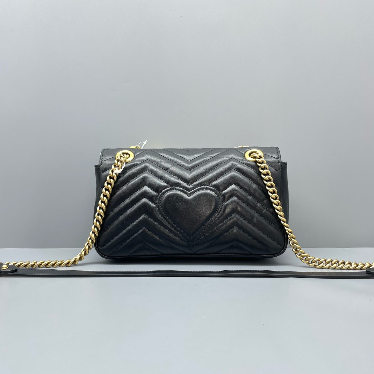 Gucci - Marmont - Leather - Black with Gold-Tone Hardware - (small)
