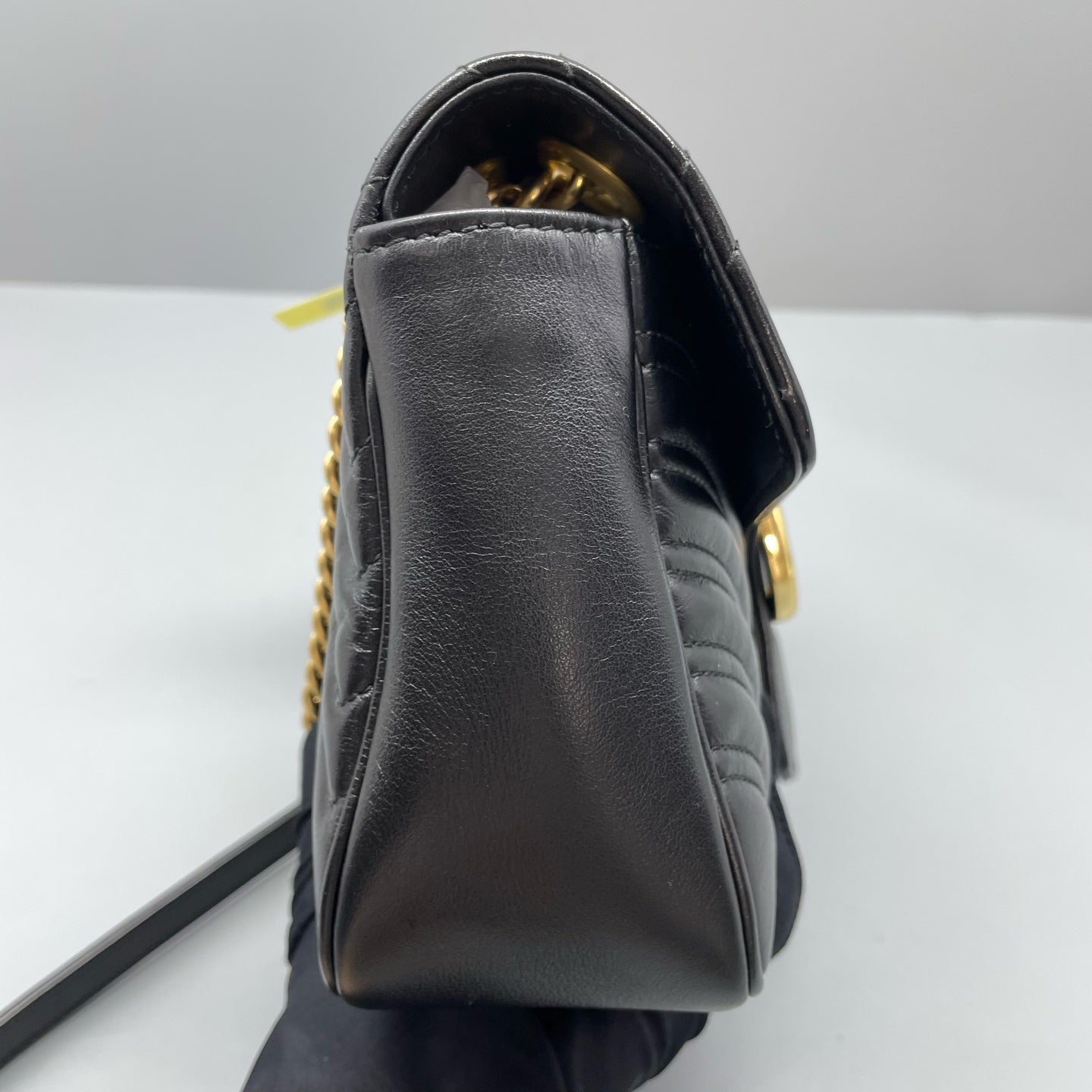 Gucci - Marmont - Leather - Black with Gold-Tone Hardware - (small)