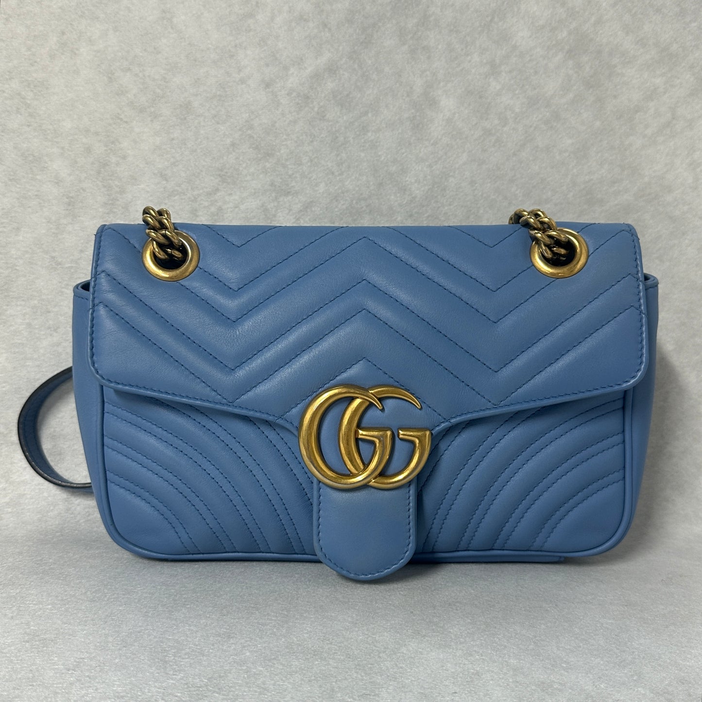 Gucci - Marmont - Leather - Blue - (medium)