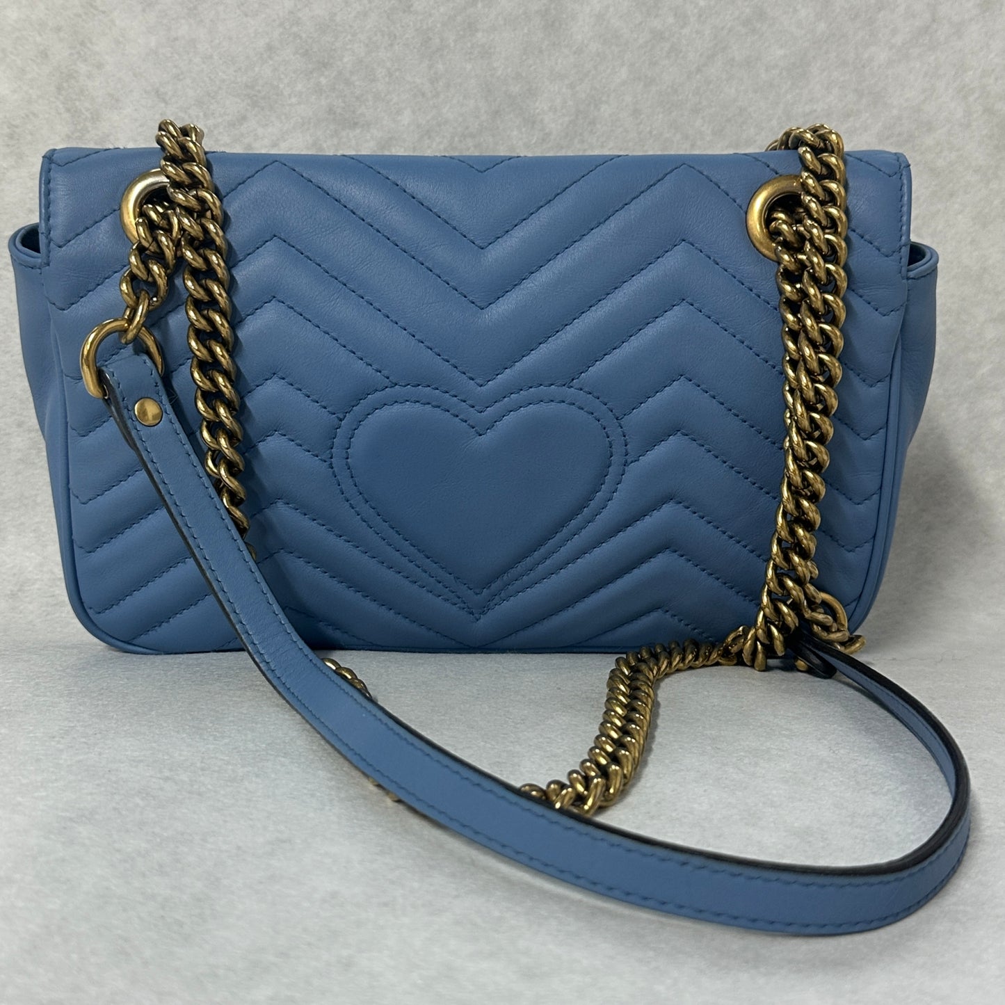 Gucci - Marmont - Leather - Blue - (medium)
