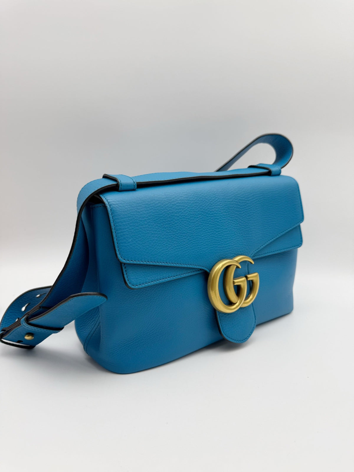 Gucci - Marmont - Leather - Blue - (medium)