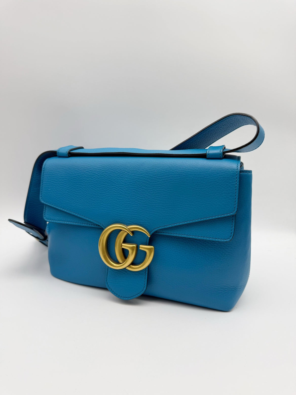 Gucci - Marmont - Leather - Blue - (medium)