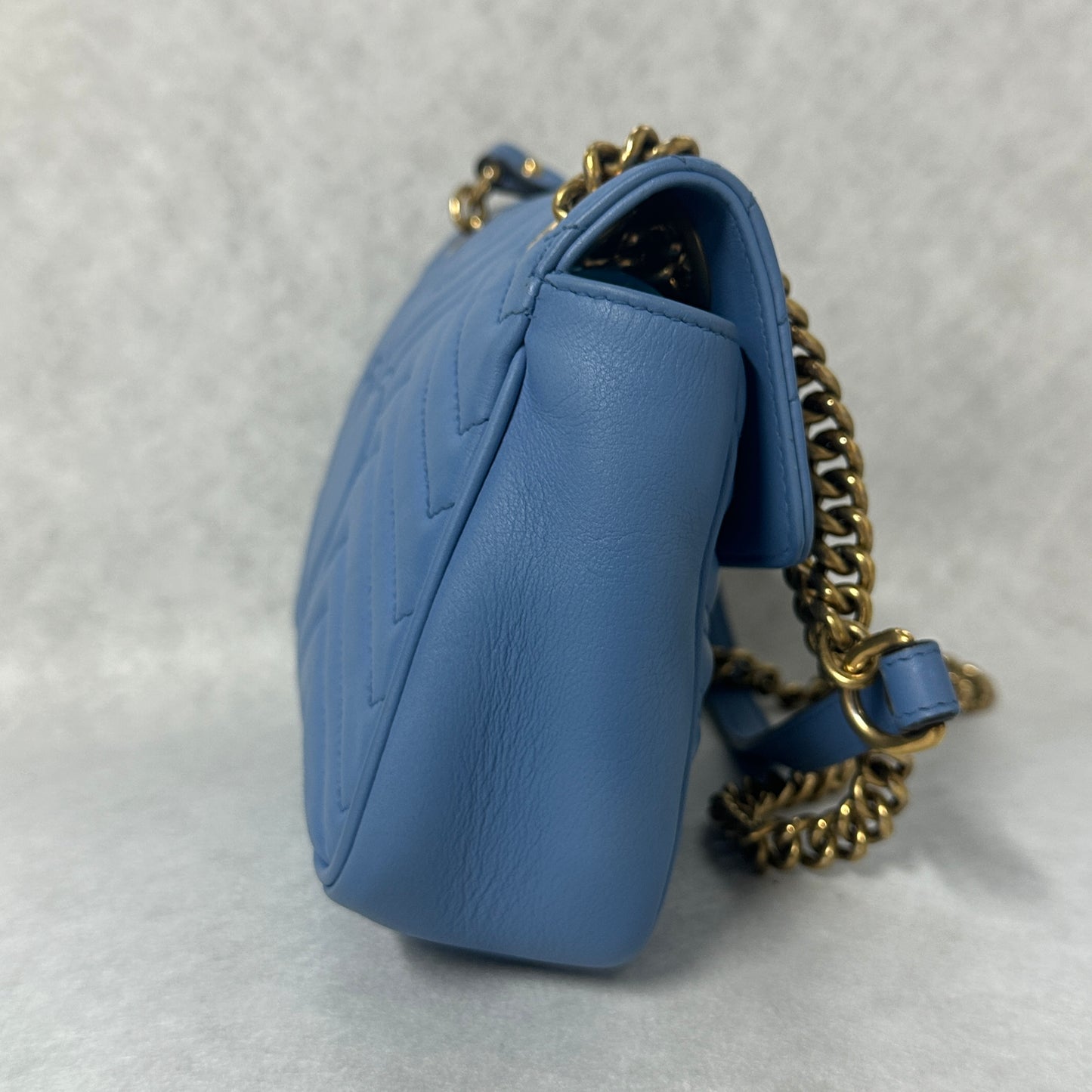 Gucci - Marmont - Leather - Blue - (medium)