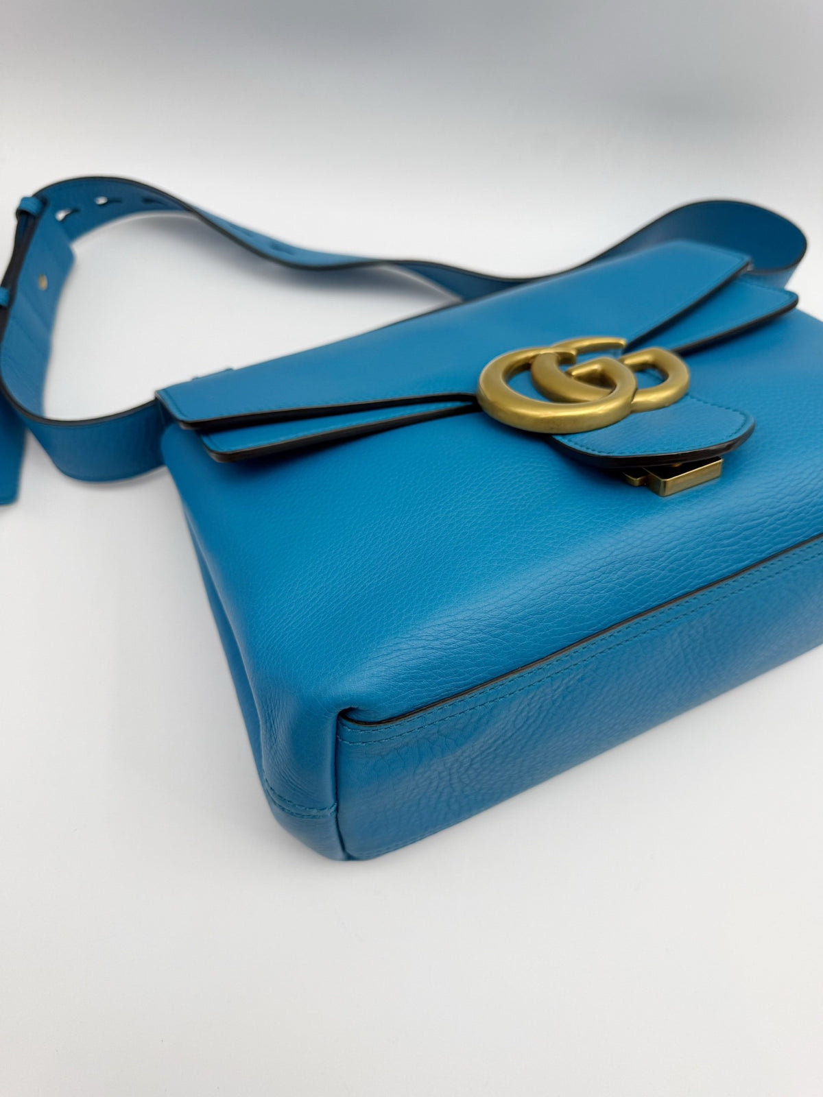 Gucci - Marmont - Leather - Blue - (medium)