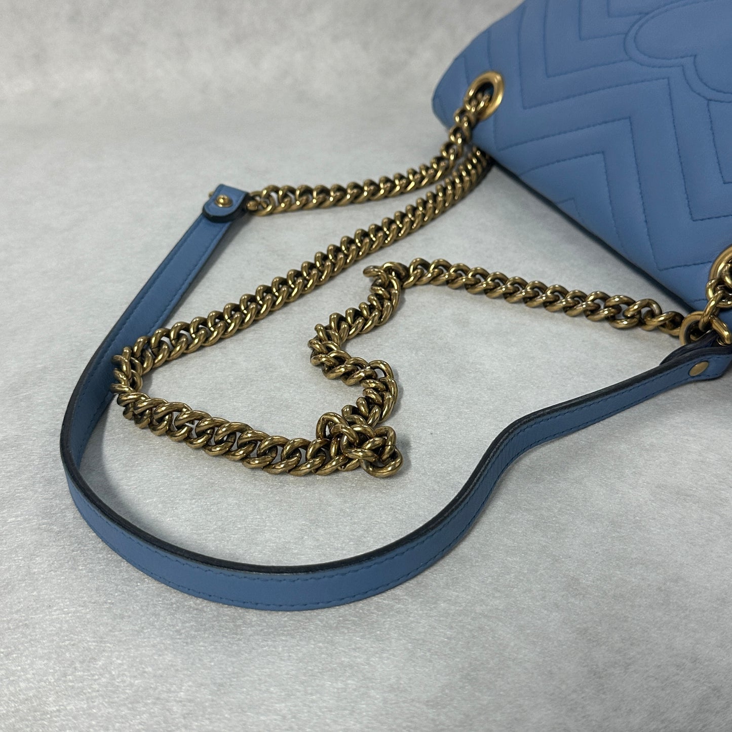 Gucci - Marmont - Leather - Blue - (medium)