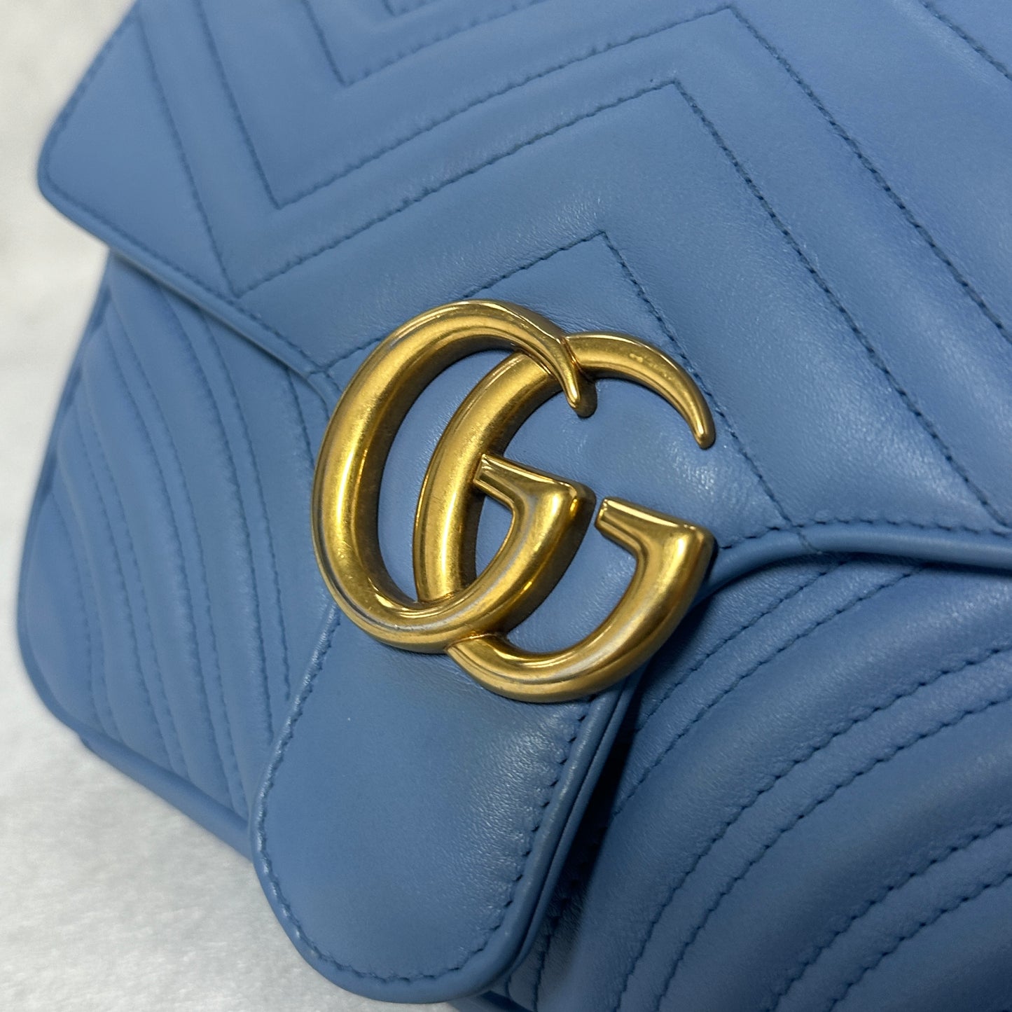 Gucci - Marmont - Leather - Blue - (medium)