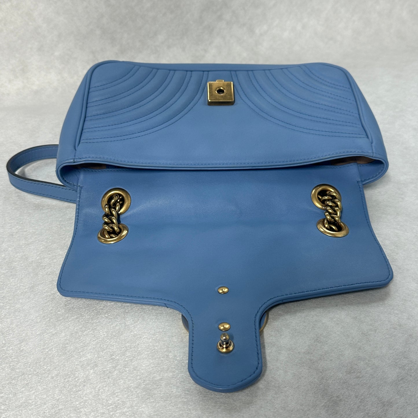 Gucci - Marmont - Leather - Blue - (medium)