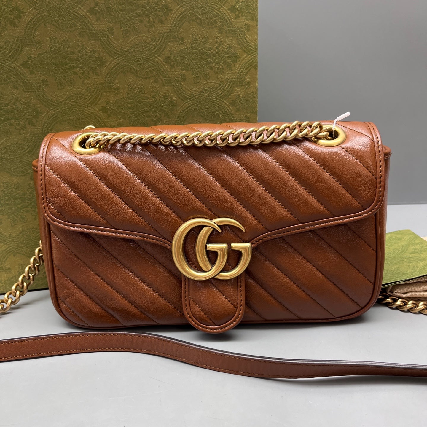 Gucci - Marmont - Leather - Brown - (medium)