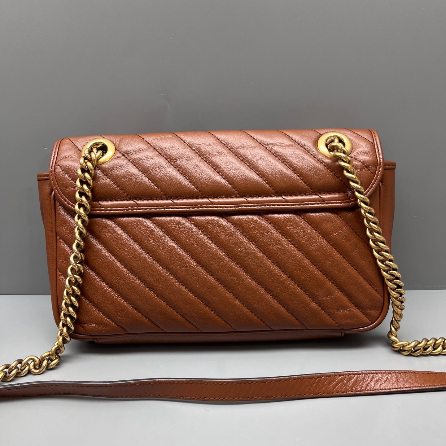 Gucci - Marmont - Leather - Brown - (medium)