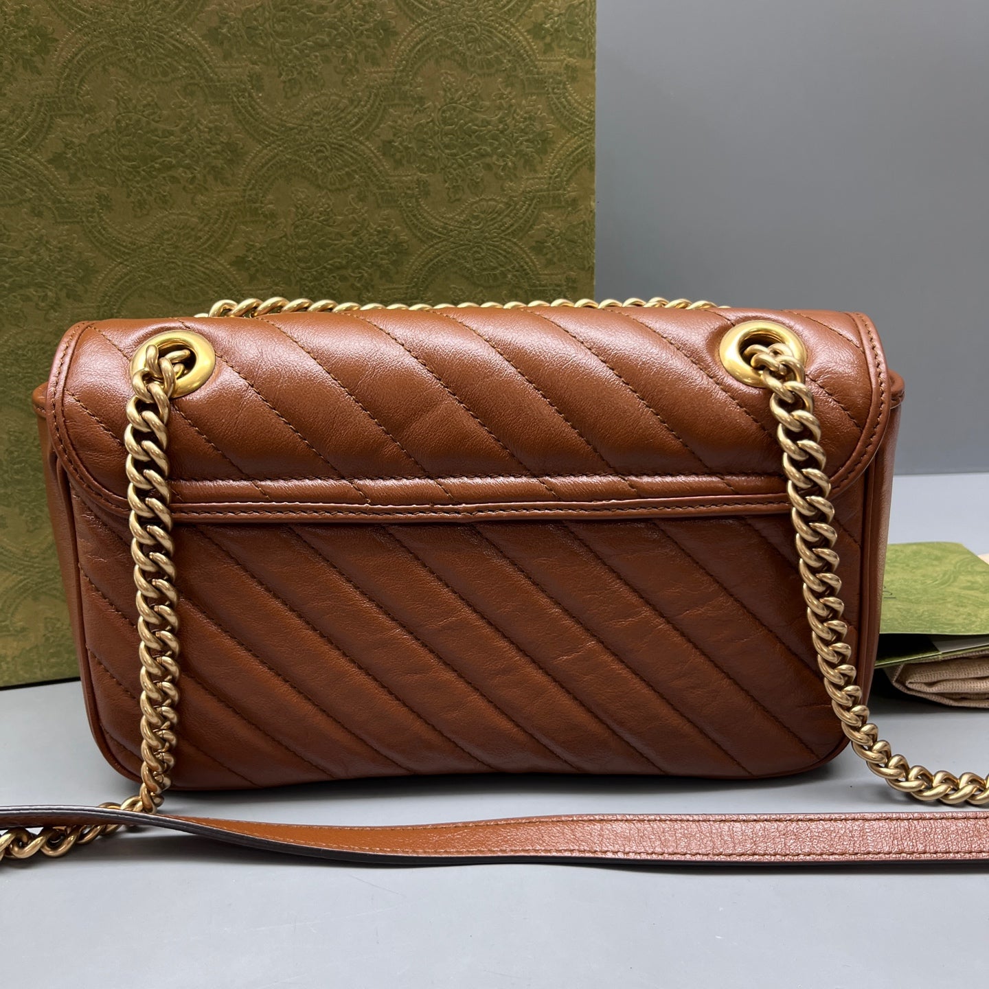 Gucci - Marmont - Leather - Brown - (medium)