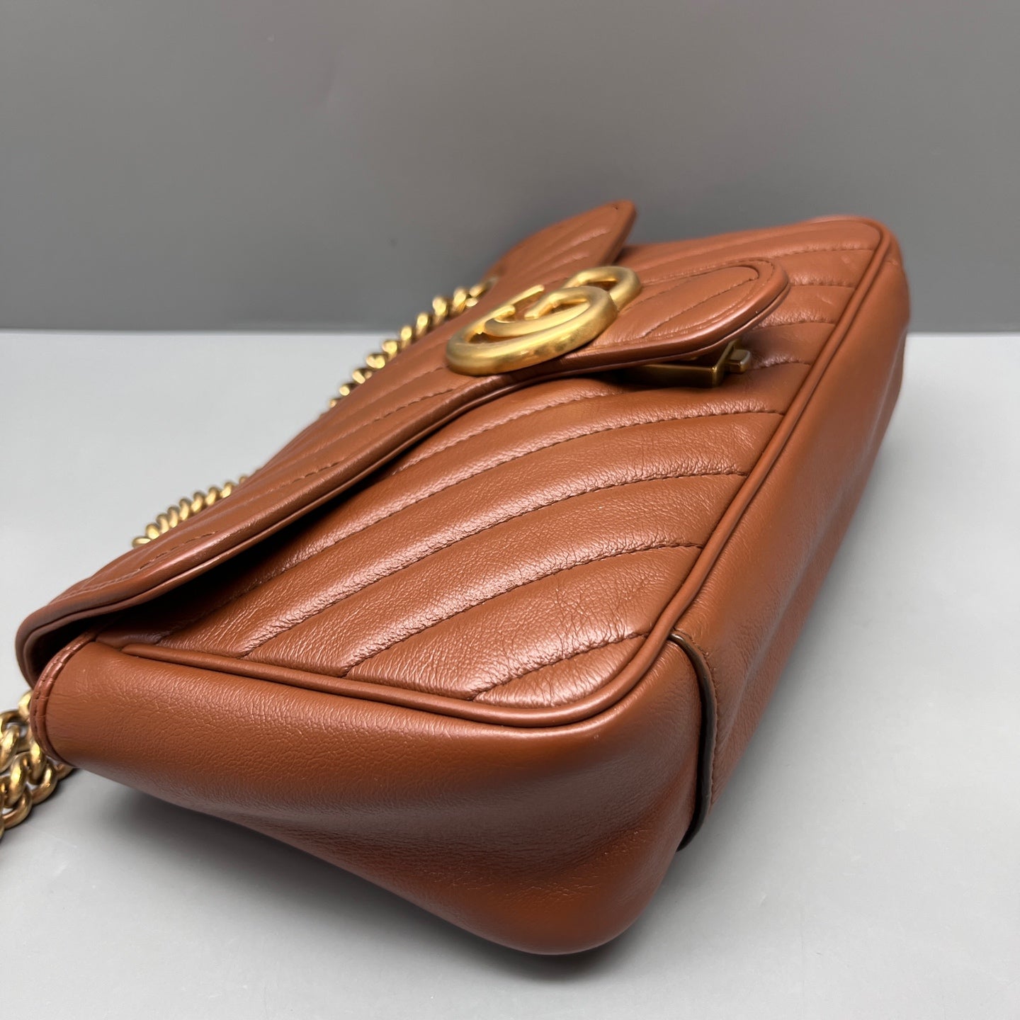 Gucci - Marmont - Leather - Brown - (medium)