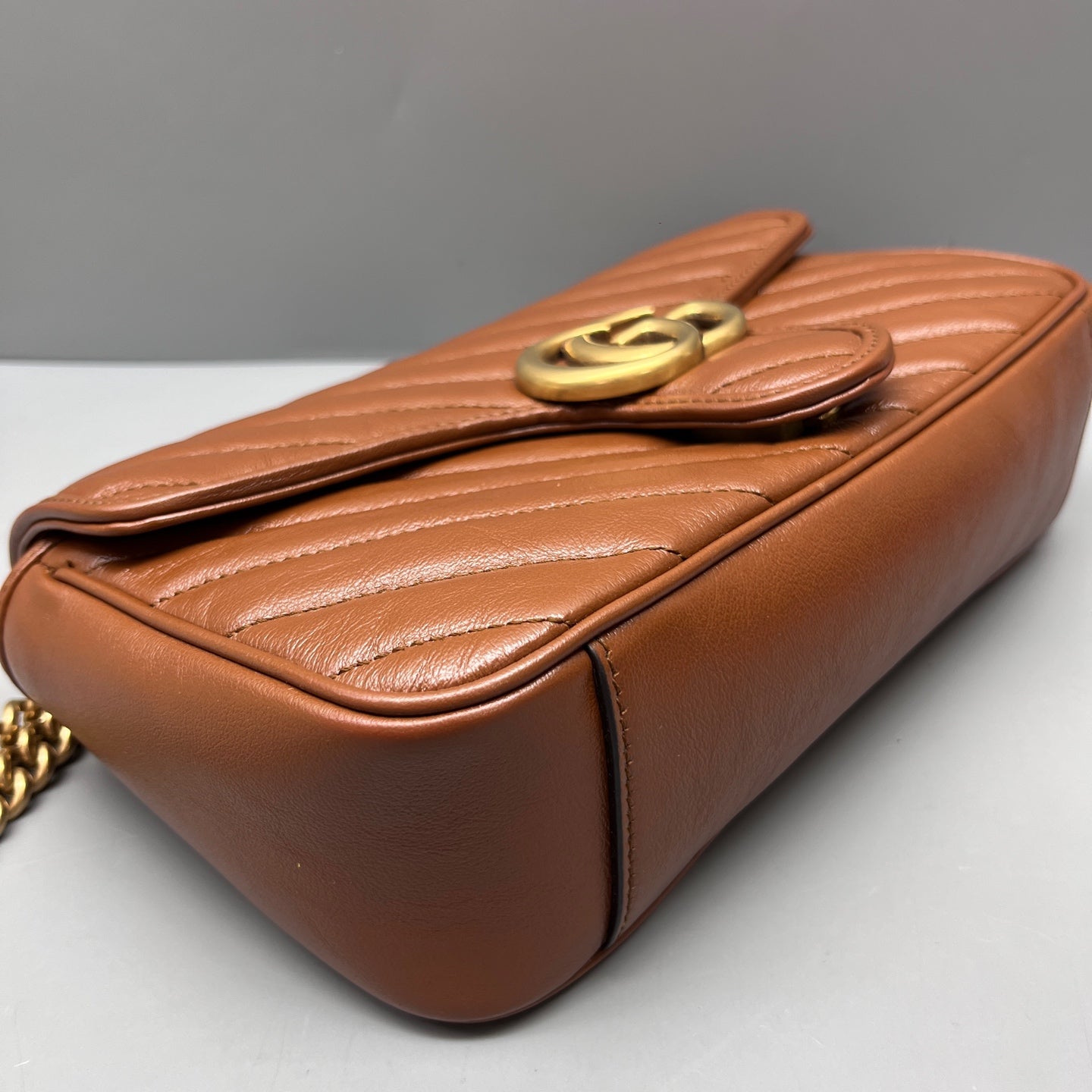 Gucci - Marmont - Leather - Brown - (medium)