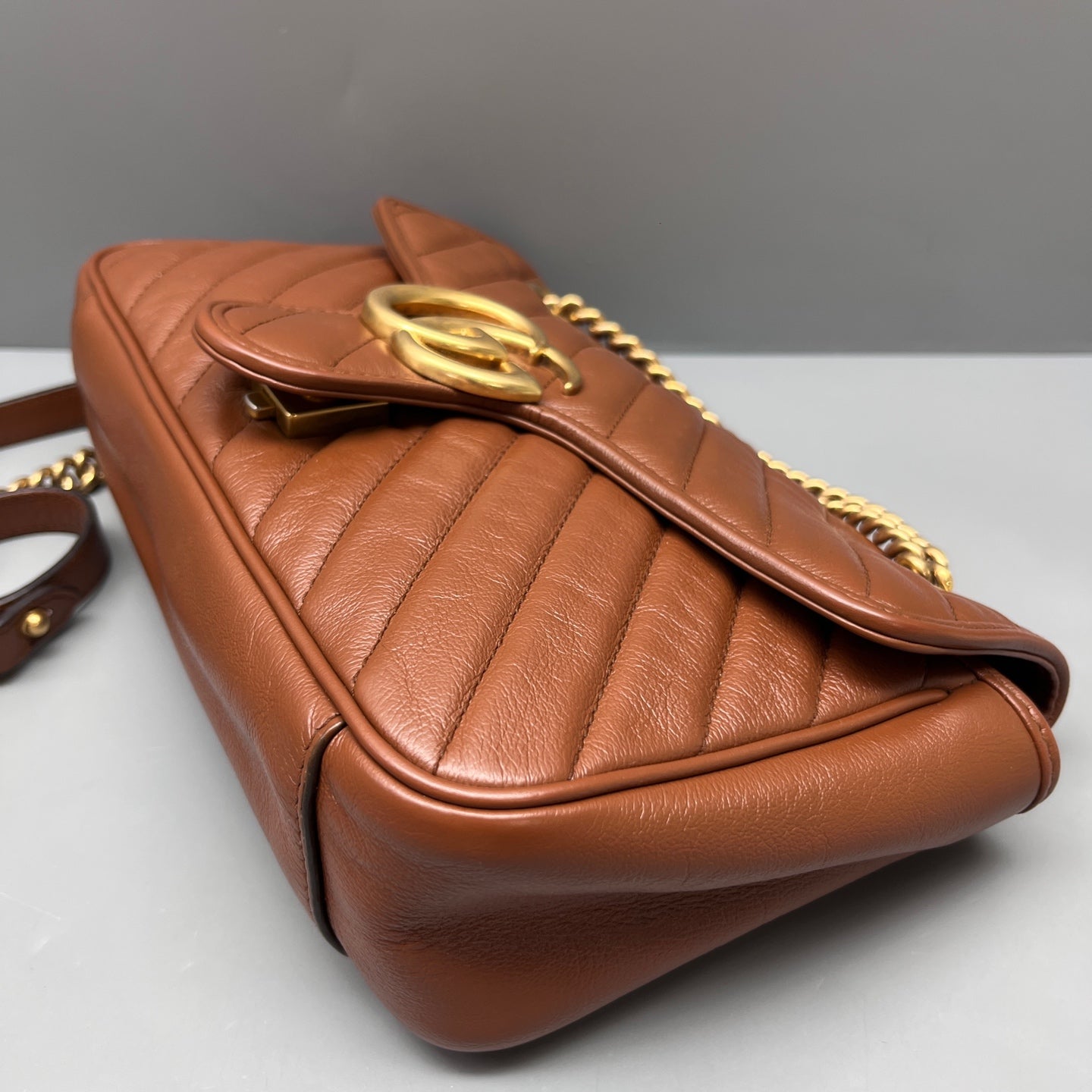 Gucci - Marmont - Leather - Brown - (medium)