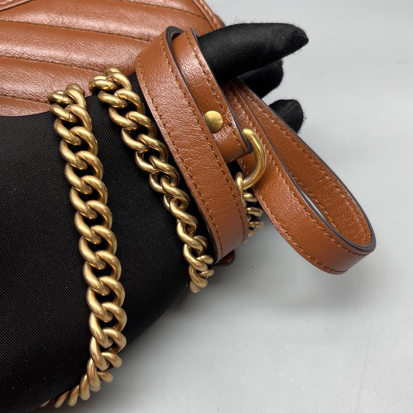 Gucci - Marmont - Leather - Brown - (medium)