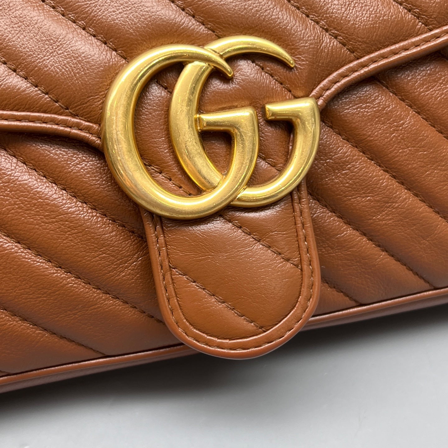 Gucci - Marmont - Leather - Brown - (medium)