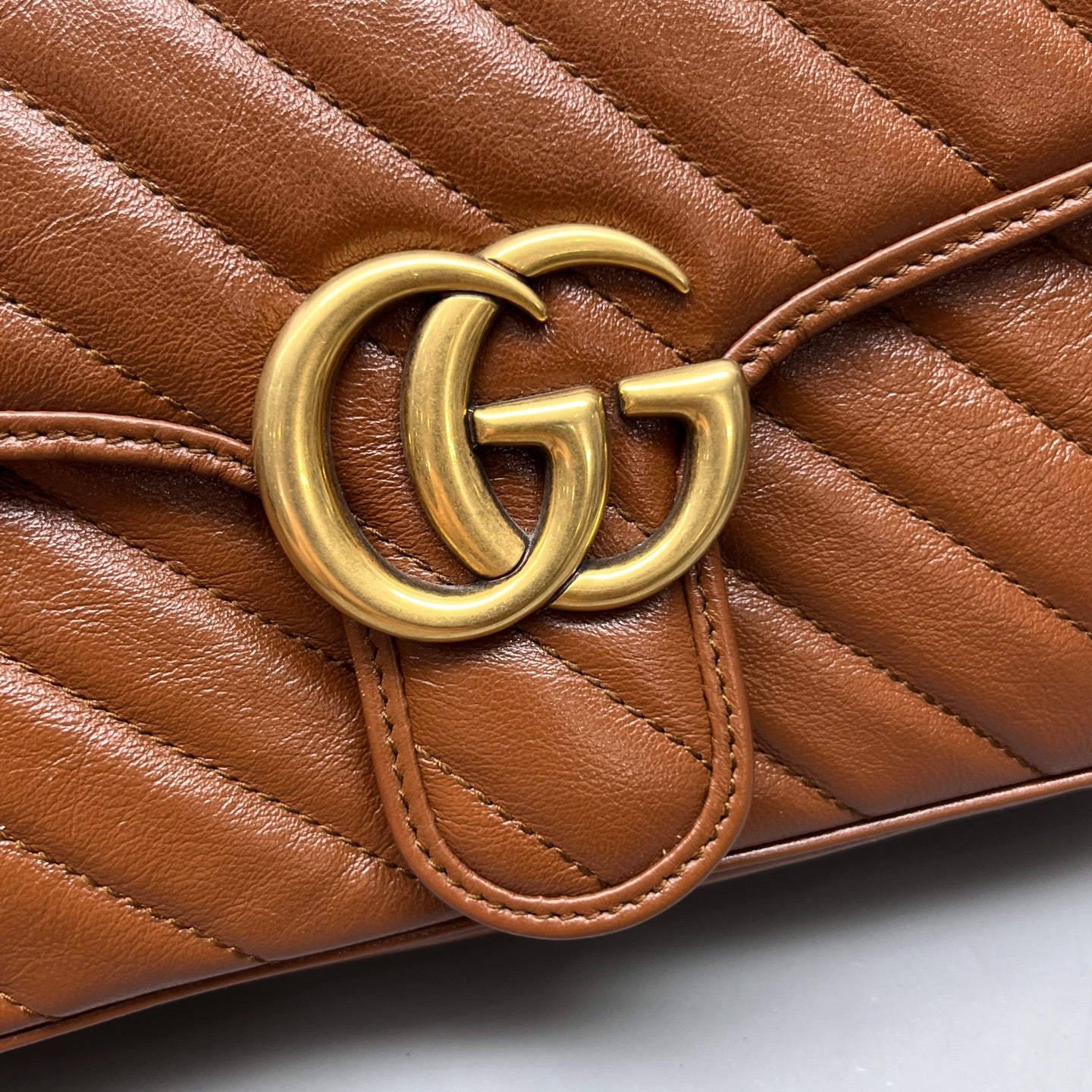 Gucci - Marmont - Leather - Brown - (medium)