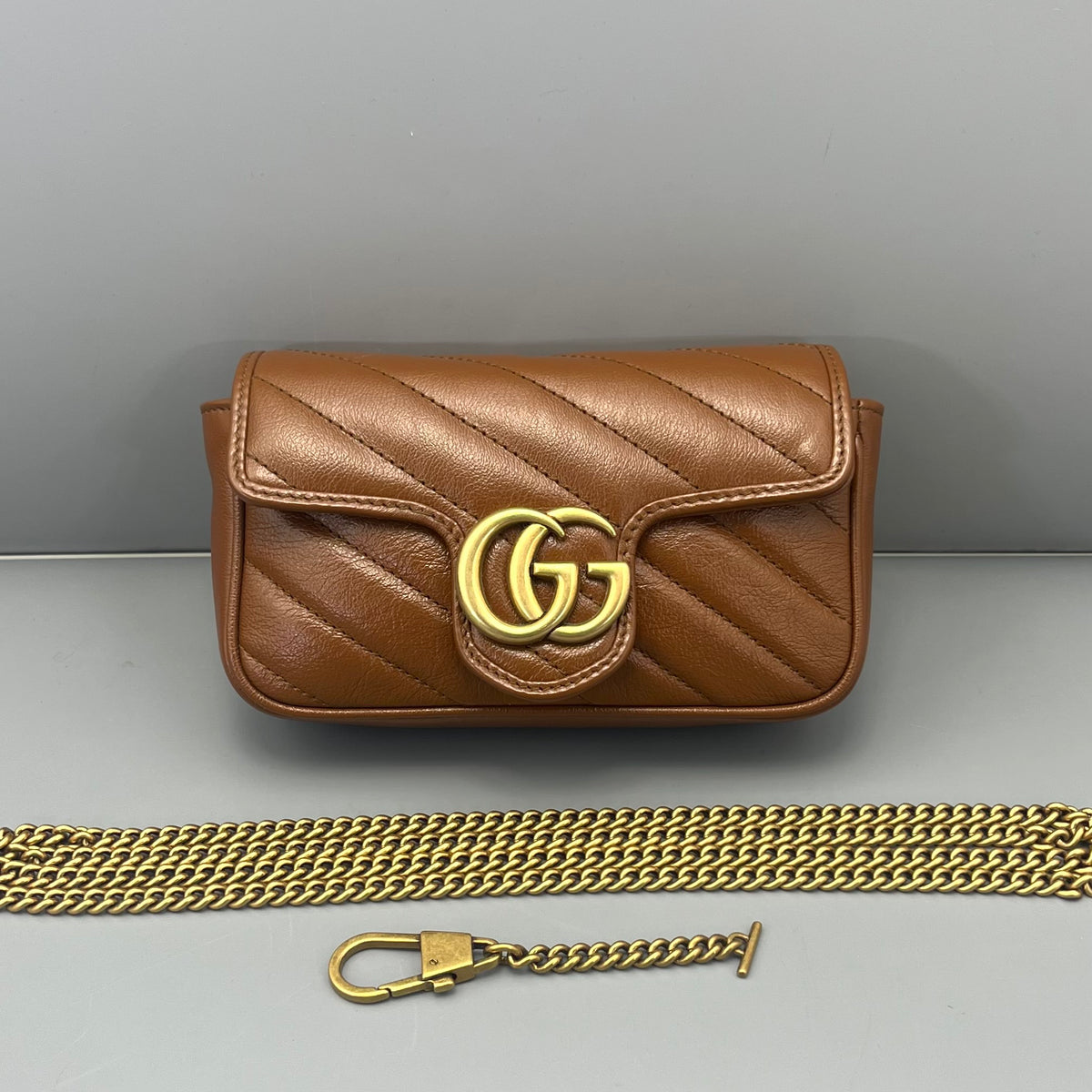 Gucci - Marmont - Leather - Brown - (mini)