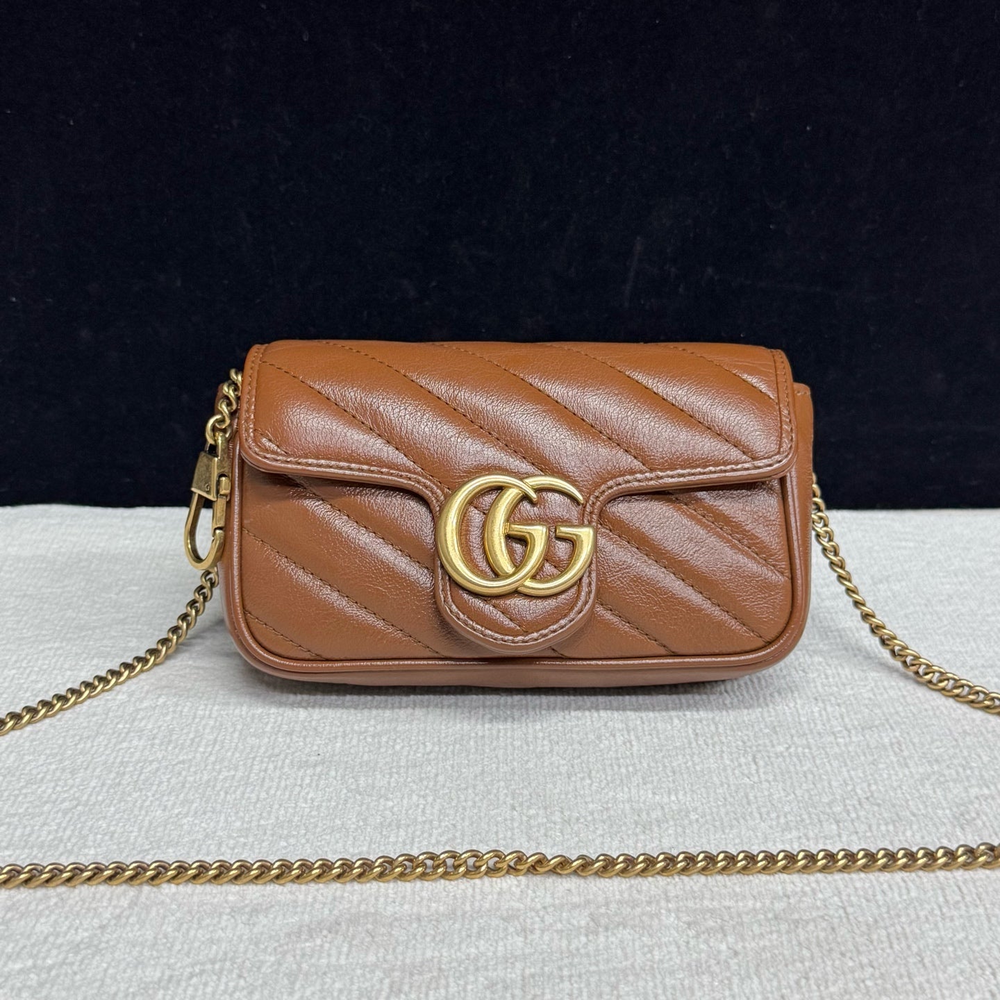 Gucci - Marmont - Leather - Brown - (mini)