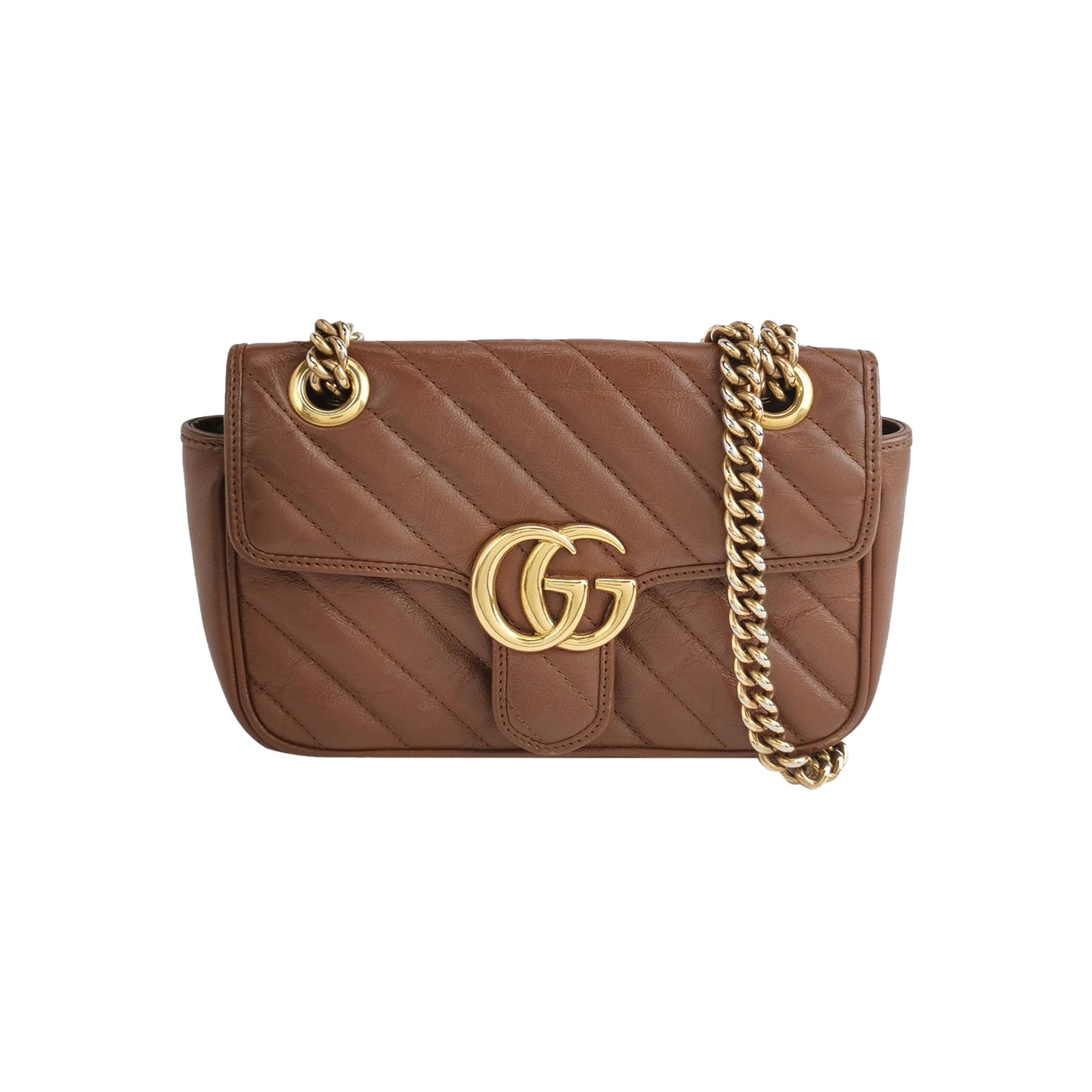 Gucci - Marmont - Leather - Brown - (mini)