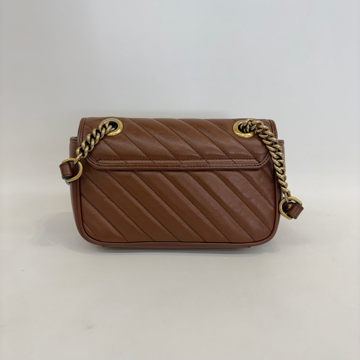 Gucci - Marmont - Leather - Brown - (mini)