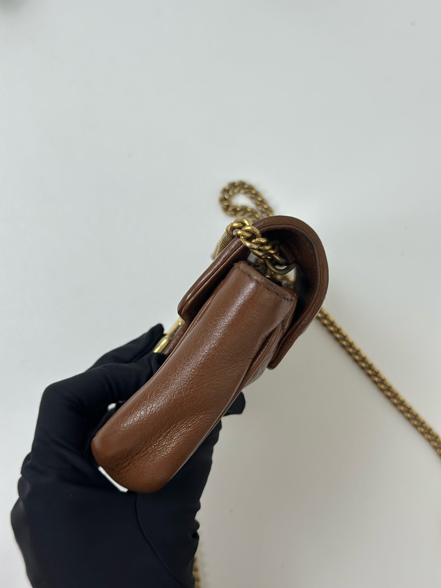 Gucci - Marmont - Leather - Brown - (mini)
