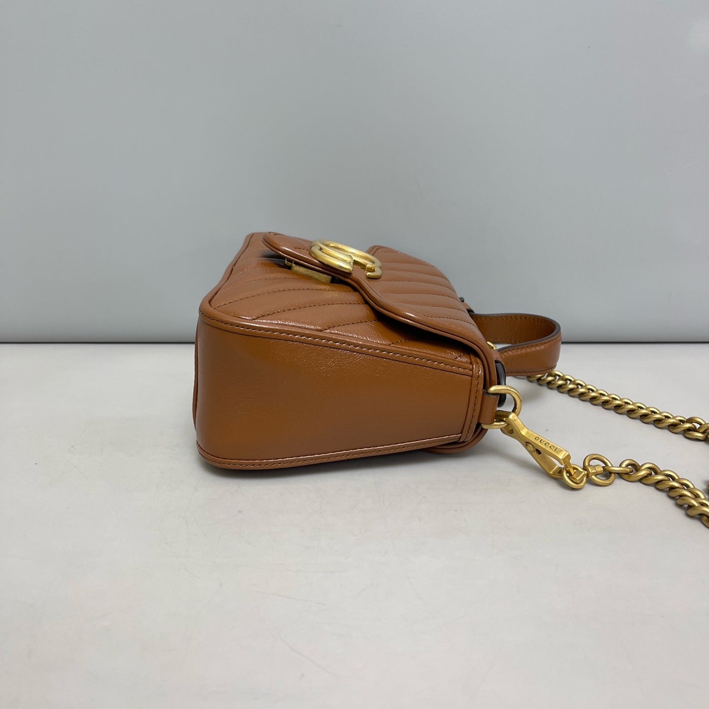 Gucci - Marmont - Leather - Brown - (mini)