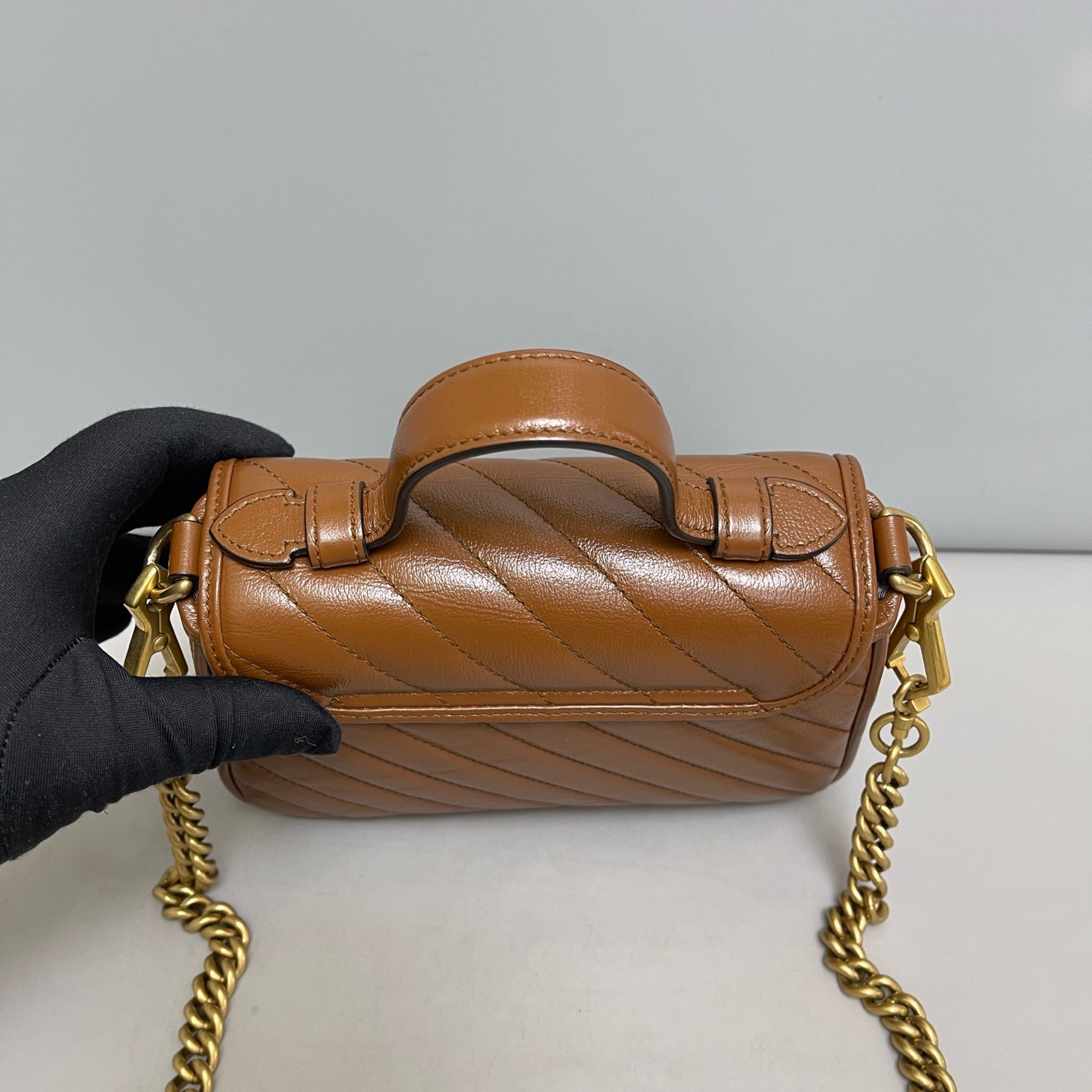 Gucci - Marmont - Leather - Brown - (mini)
