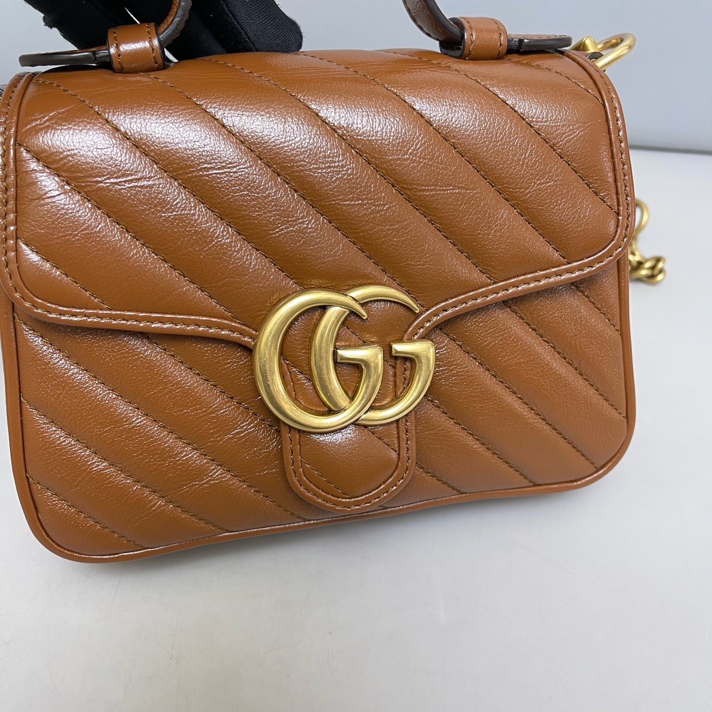 Gucci - Marmont - Leather - Brown - (mini)