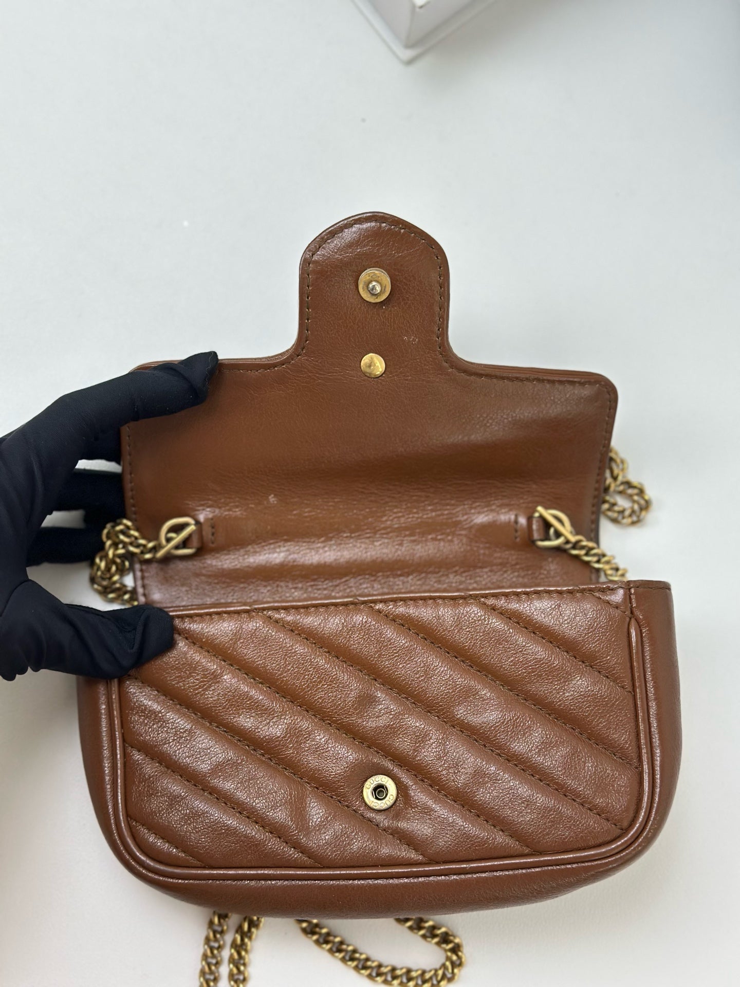 Gucci - Marmont - Leather - Brown - (mini)