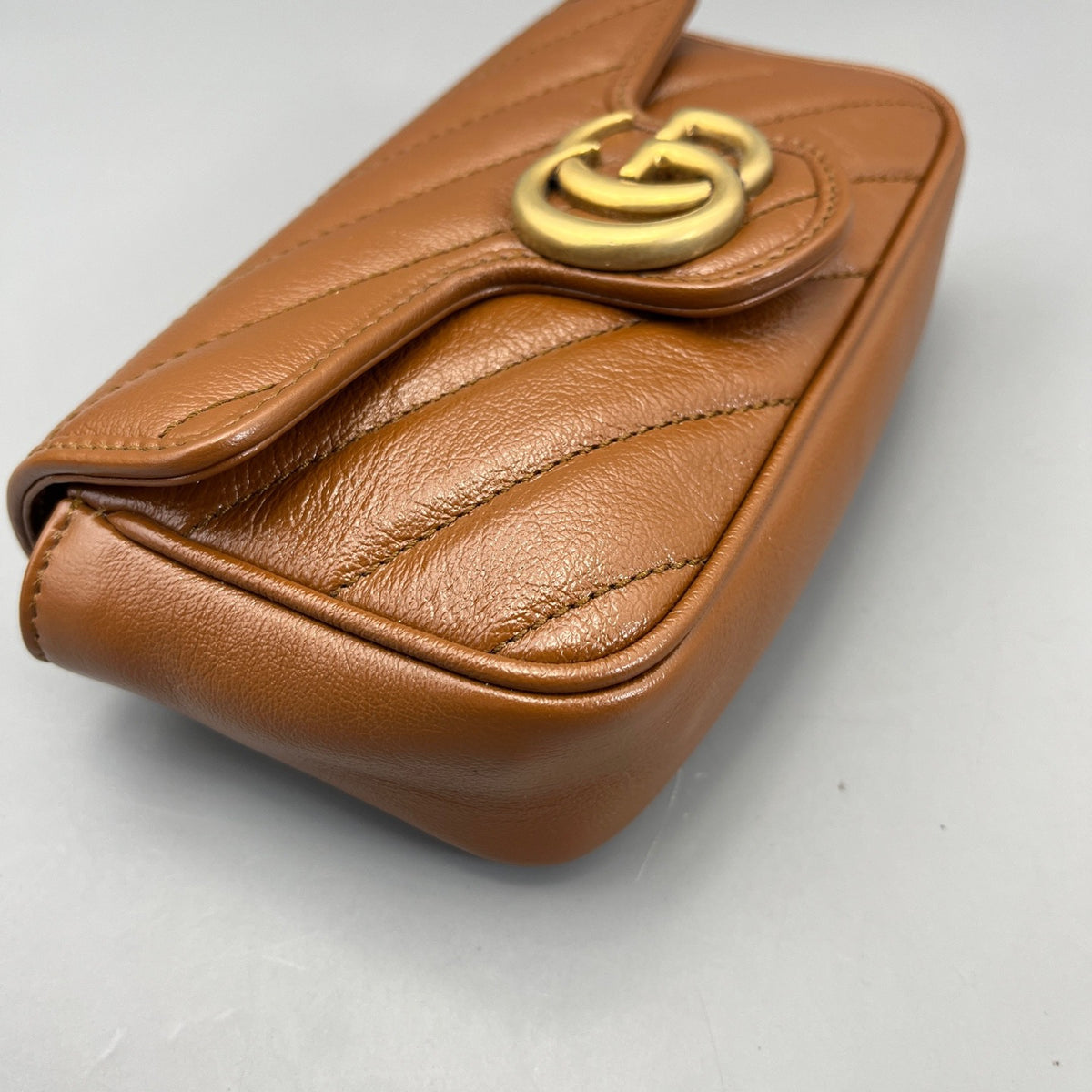 Gucci - Marmont - Leather - Brown - (mini)