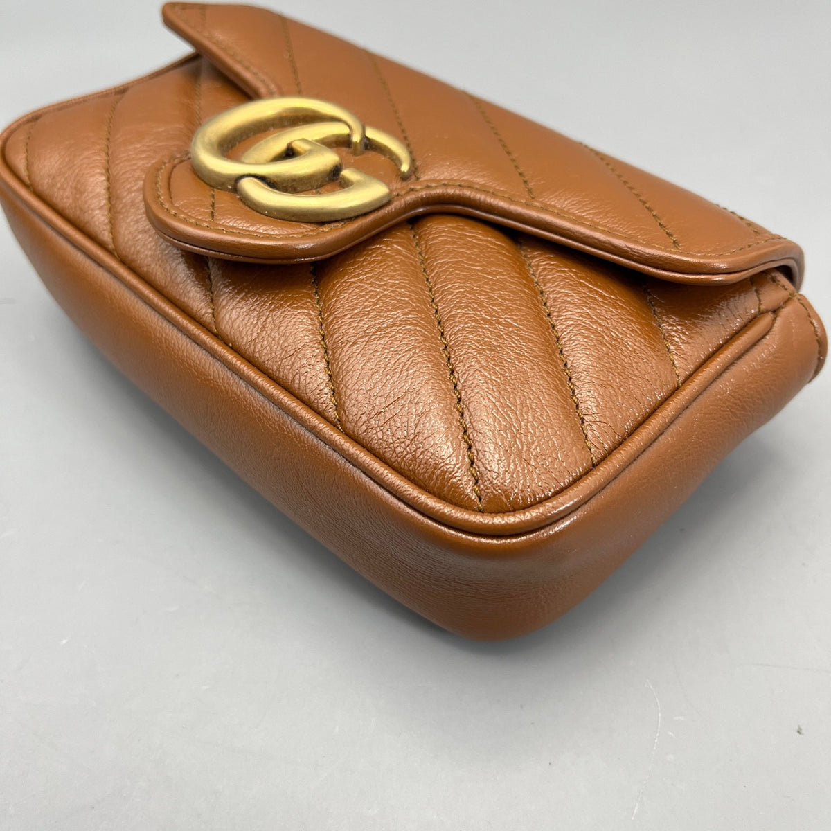 Gucci - Marmont - Leather - Brown - (mini)