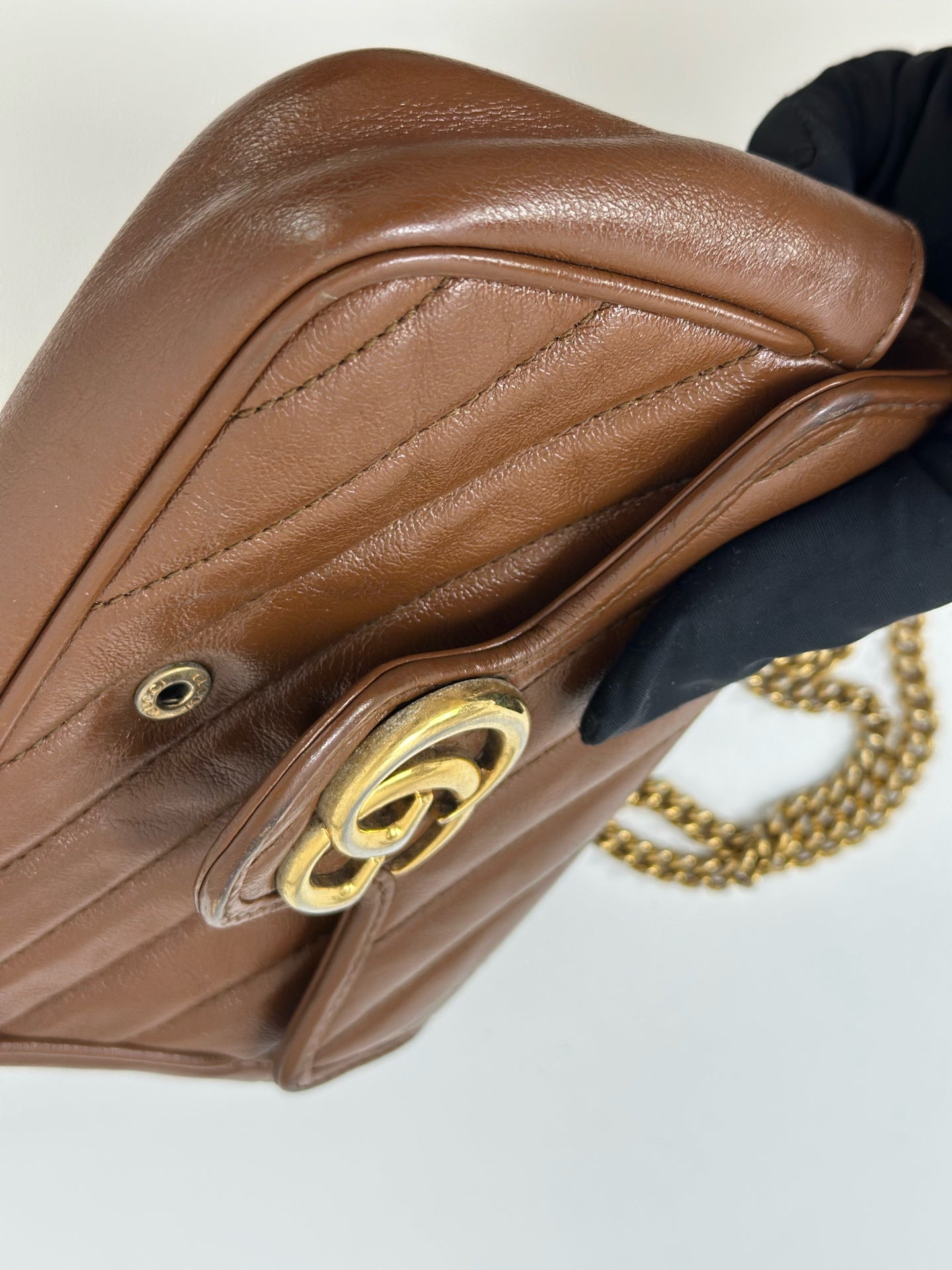 Gucci - Marmont - Leather - Brown - (mini)