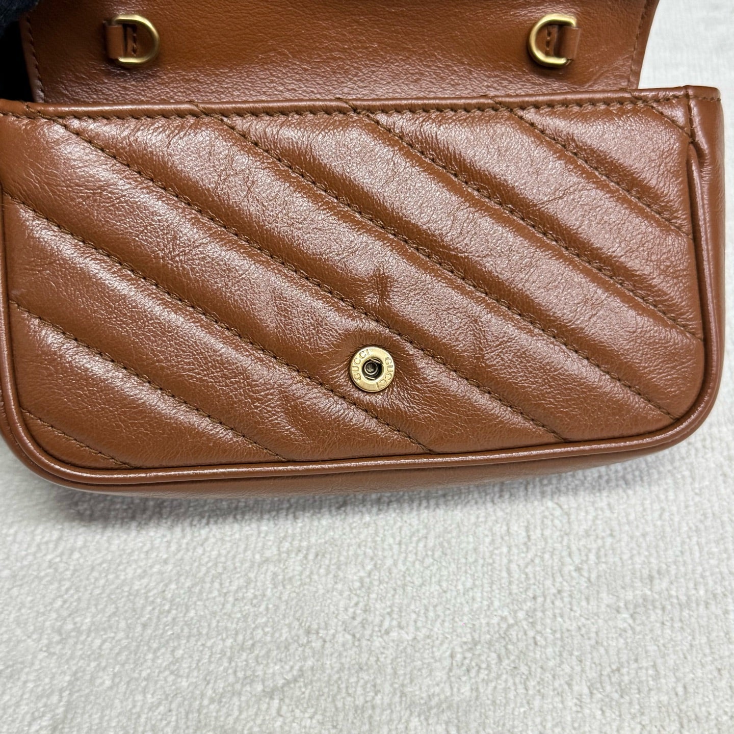 Gucci - Marmont - Leather - Brown - (mini)