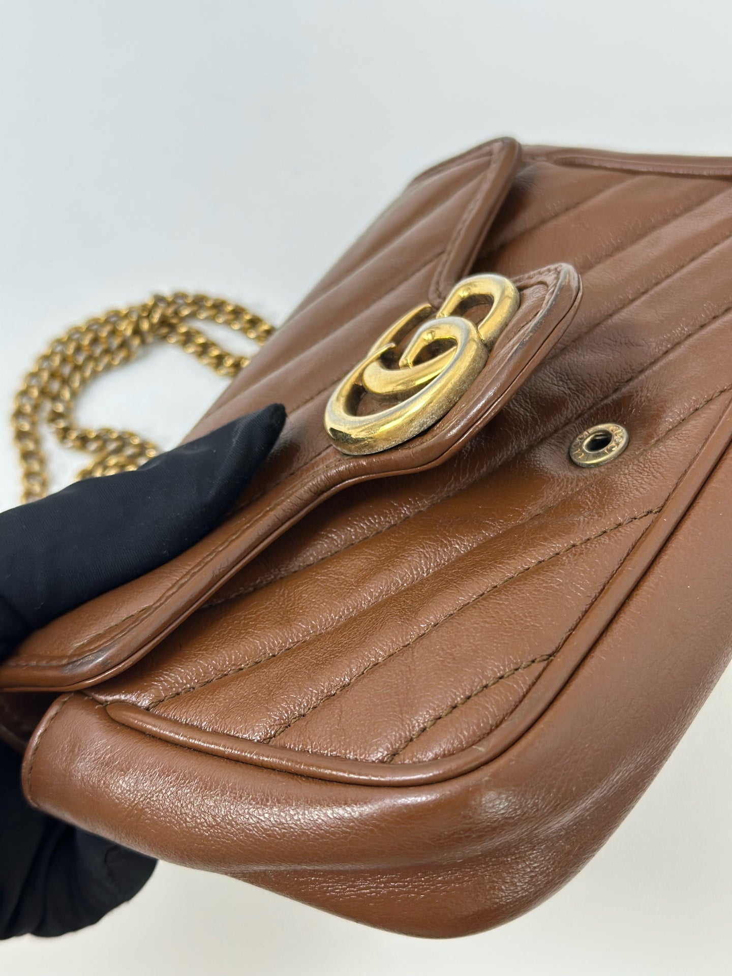 Gucci - Marmont - Leather - Brown - (mini)