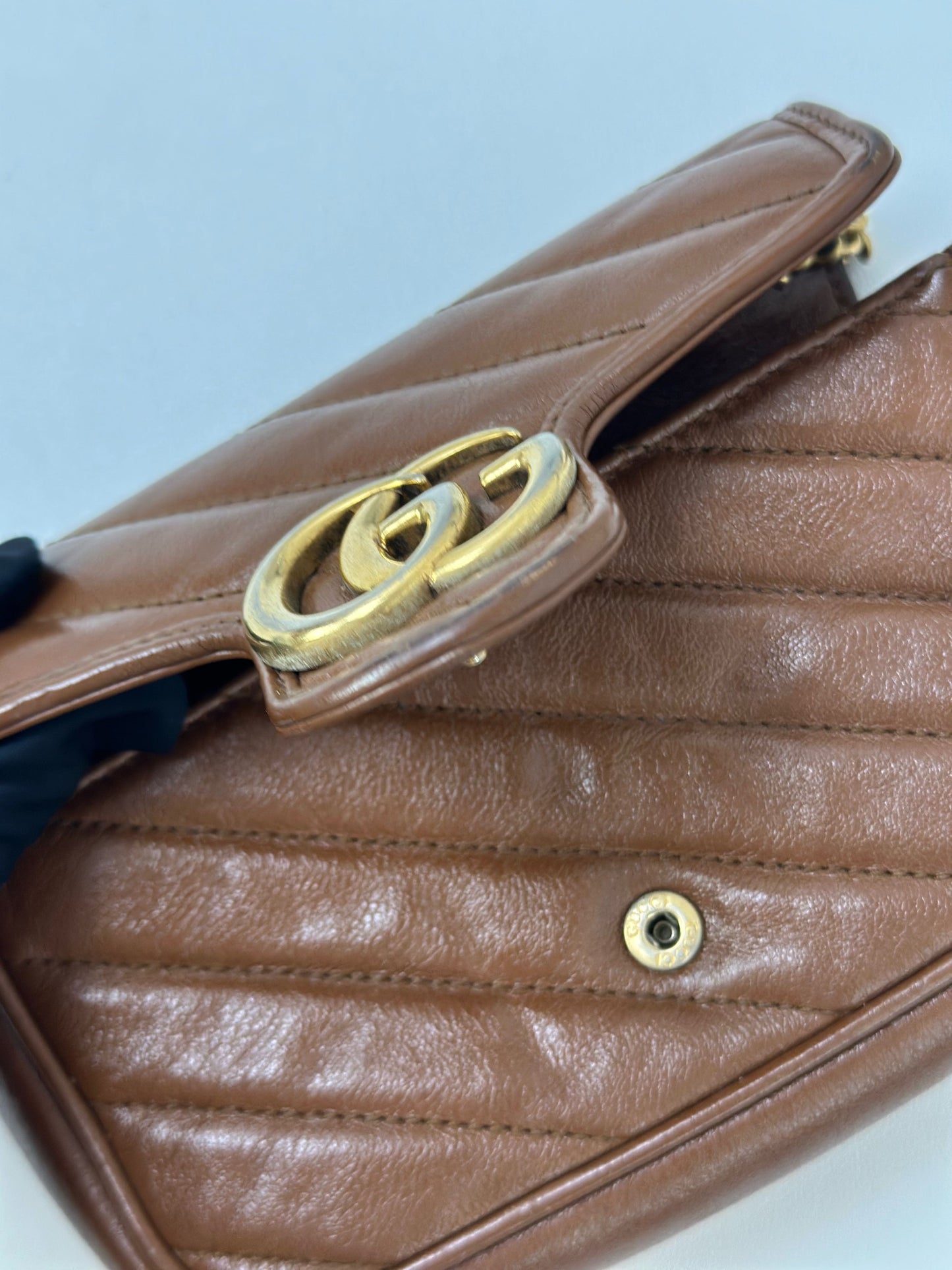 Gucci - Marmont - Leather - Brown - (mini)