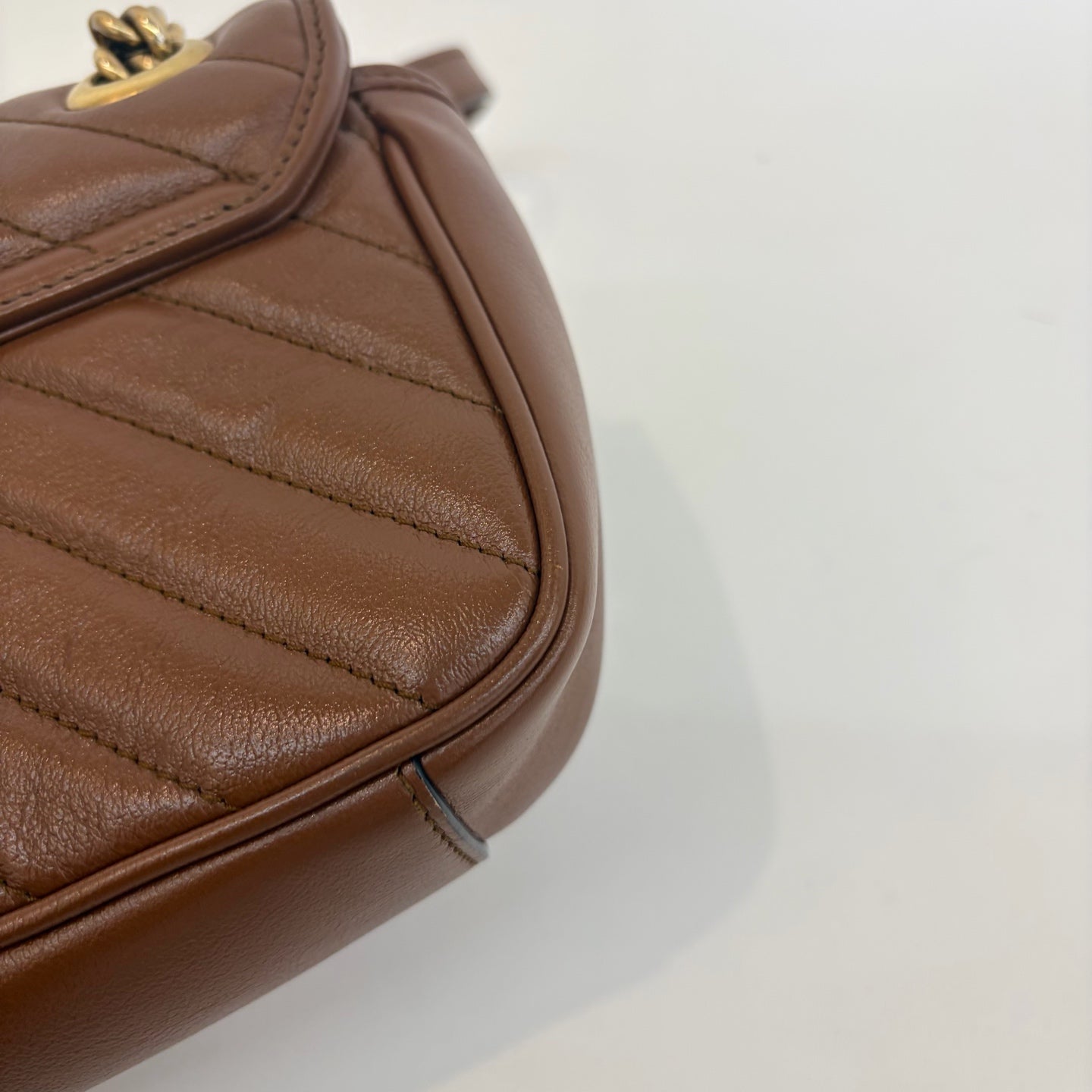 Gucci - Marmont - Leather - Brown - (mini)