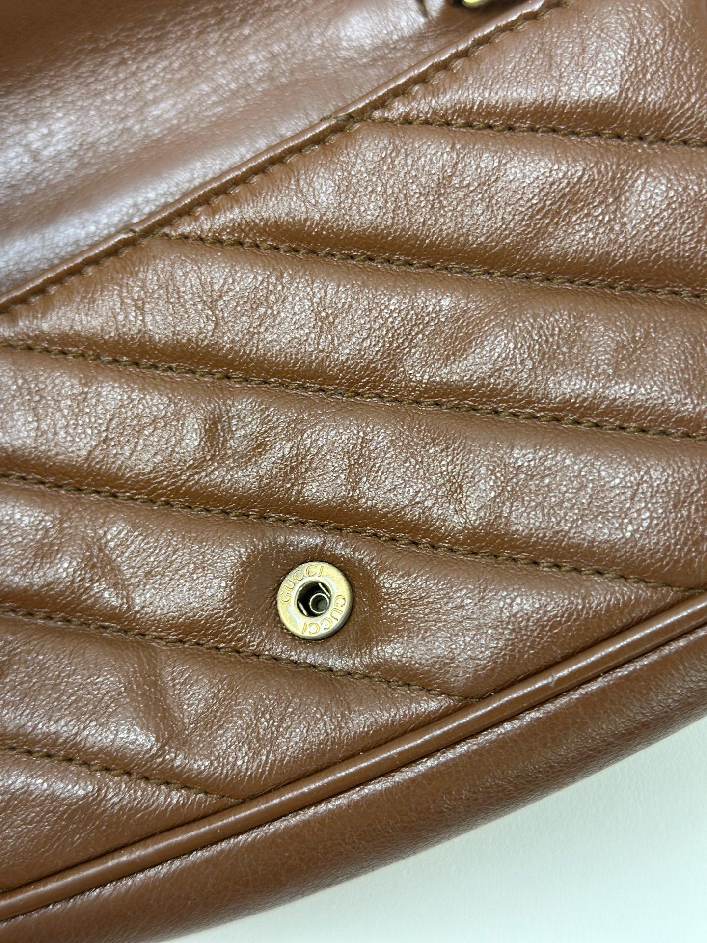 Gucci - Marmont - Leather - Brown - (mini)