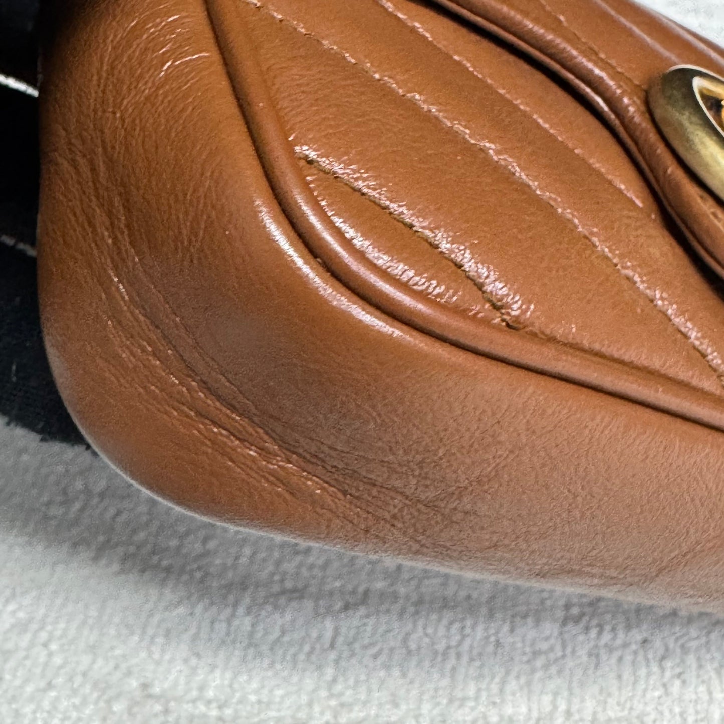 Gucci - Marmont - Leather - Brown - (mini)