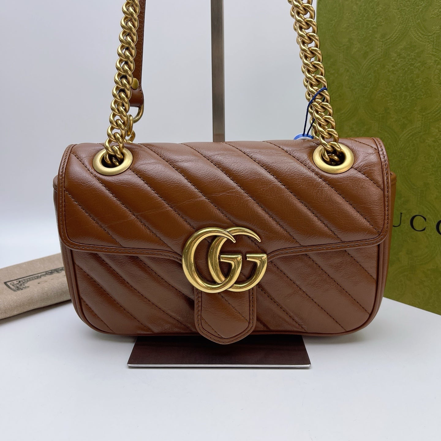 Gucci - Marmont - Leather - Brown - (small)