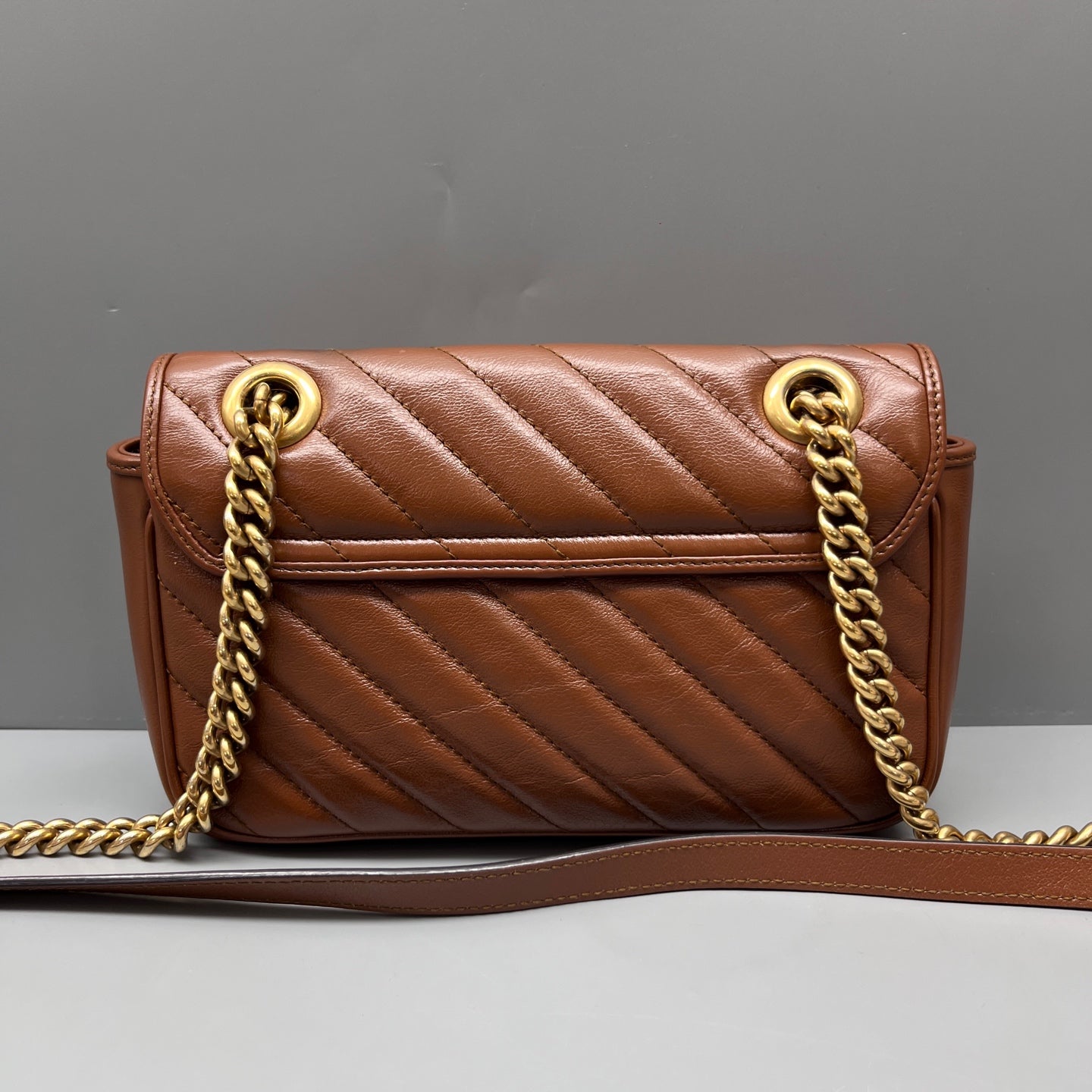 Gucci - Marmont - Leather - Brown - (small)