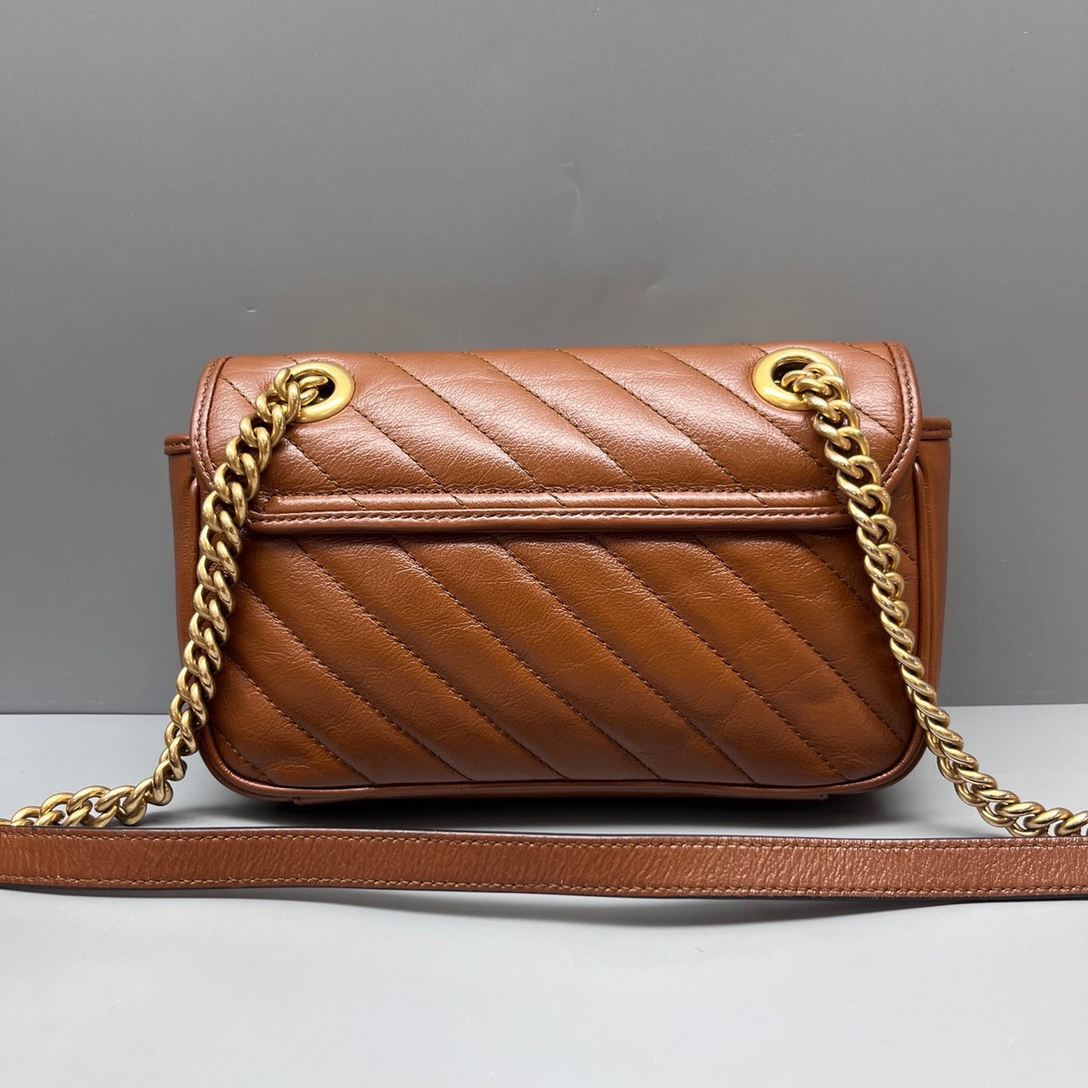 Gucci - Marmont - Leather - Brown - (small)