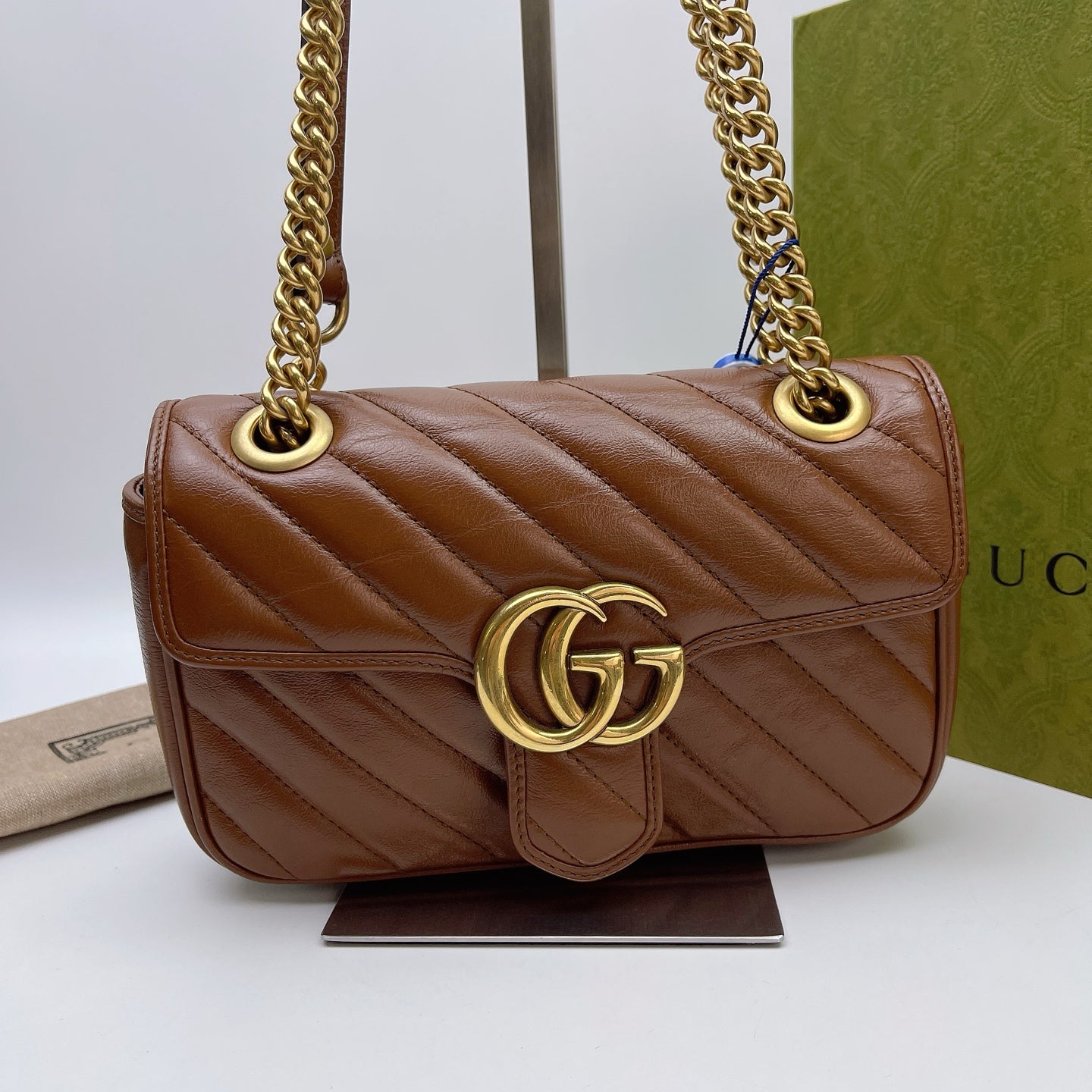 Gucci - Marmont - Leather - Brown - (small)