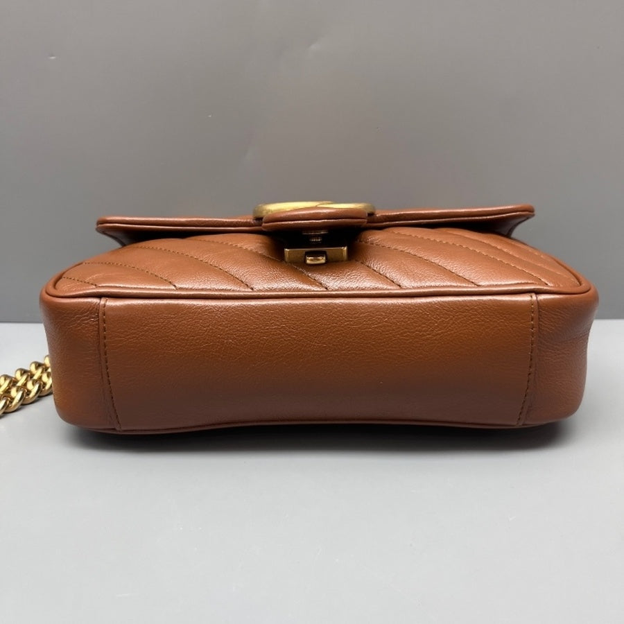 Gucci - Marmont - Leather - Brown - (small)